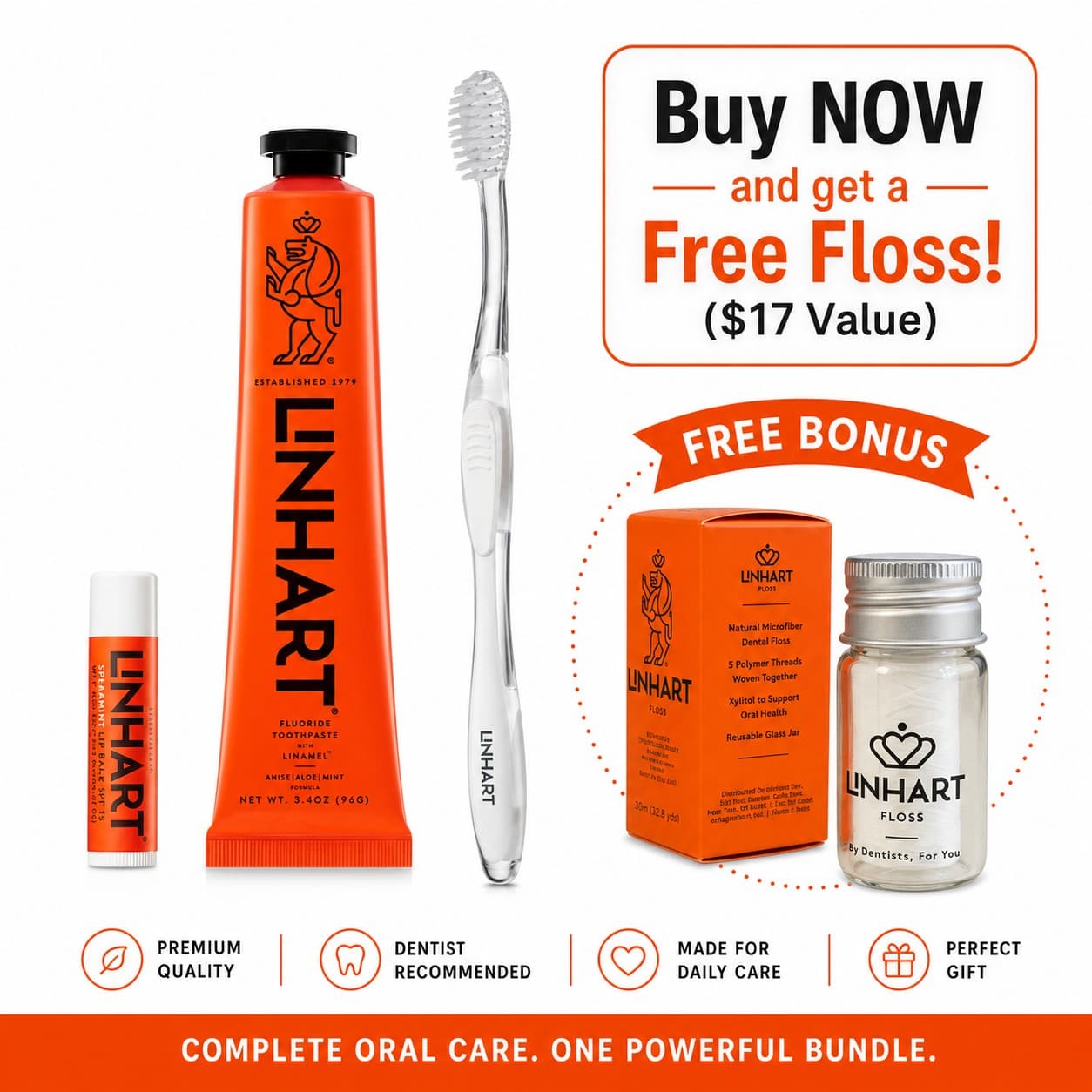 The Essential Collection + FREE Floss ($17 Value) — Limited Time Only
