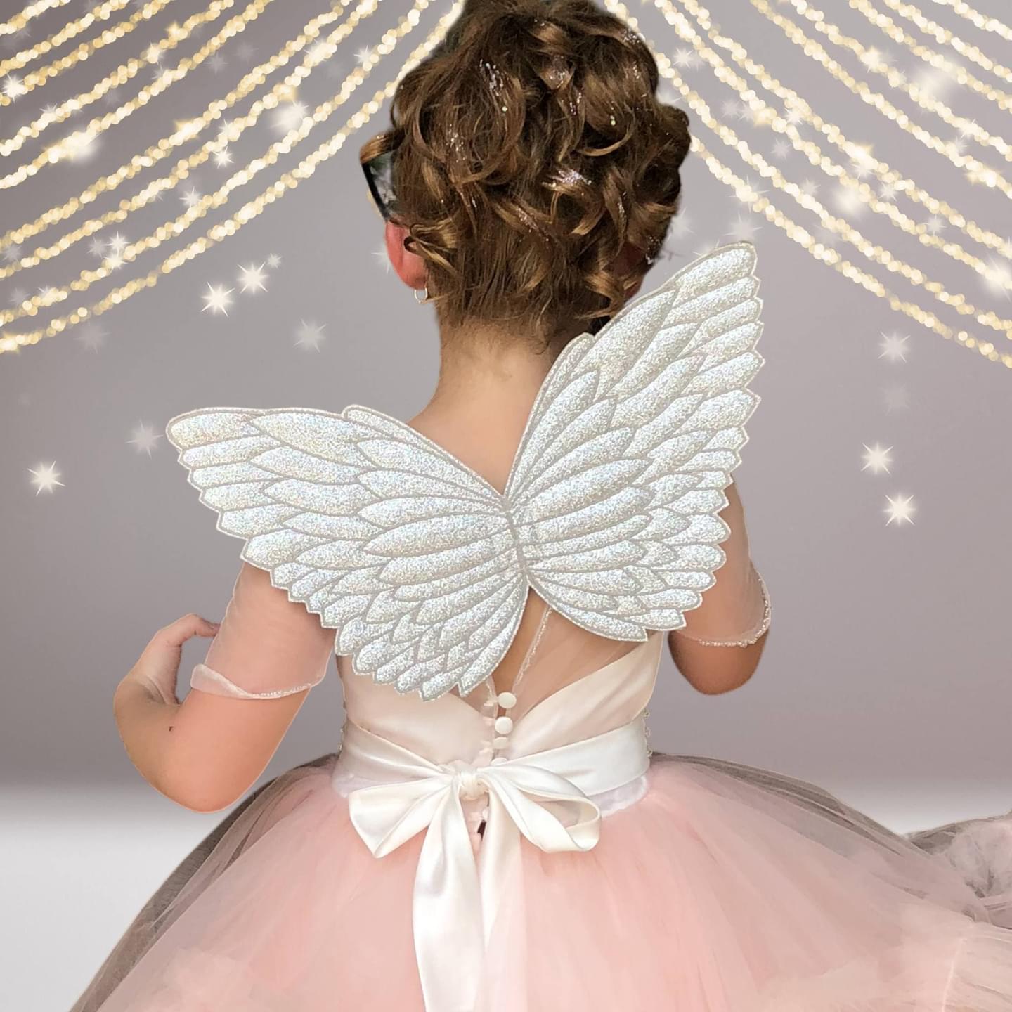 Little Girl Costume Glitter Fairy Wings, Angel, Unicorn Wings