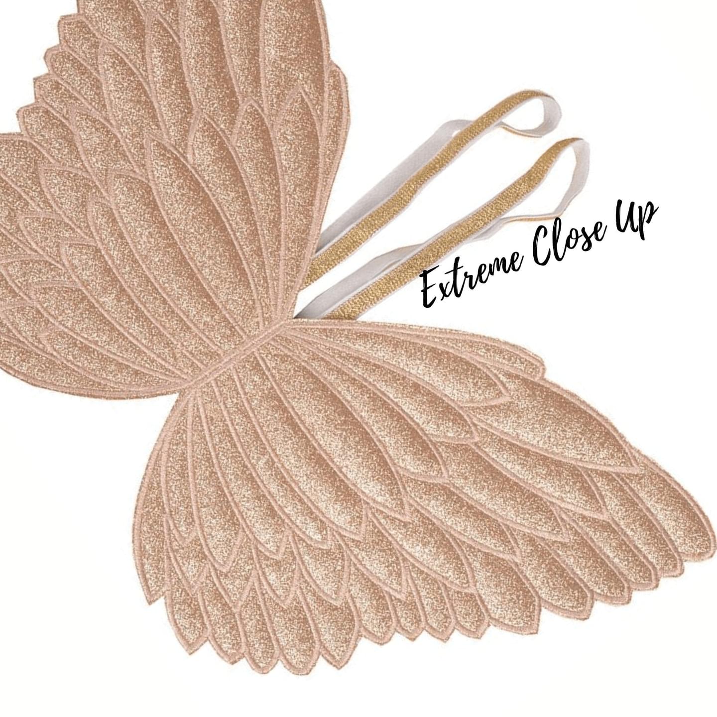 Little Girl Costume Glitter Fairy Wings, Angel, Unicorn Wings