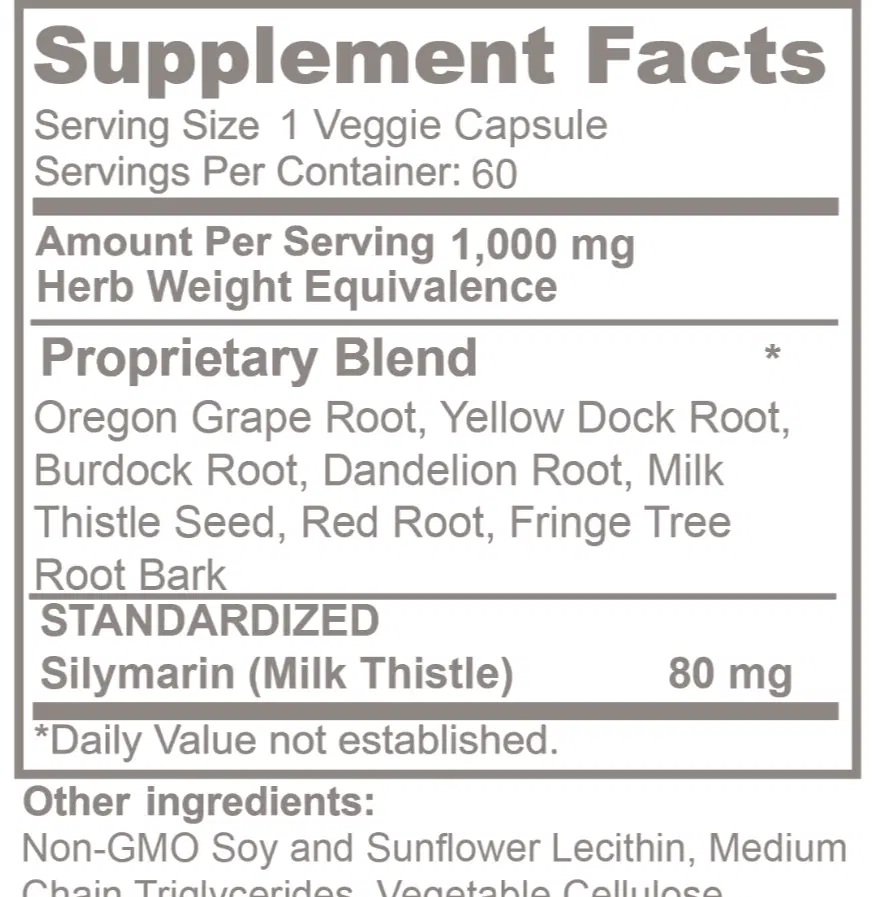 Liver Detox with Milk Thistle | 60 Count | High‑Potency Curcumin for Joint Health & Inflammation
