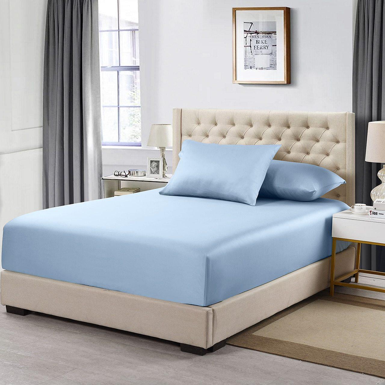 Low Profile (6-10 Inches) Cotton Fitted Sheet Only - USA 608 Thread Count