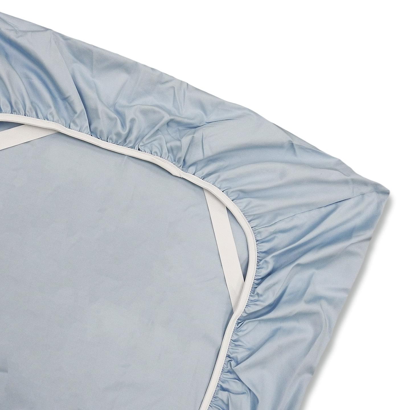 Low Profile Fitted Sheet (7-10 Inches) 100% Cotton Sateen Made in USA