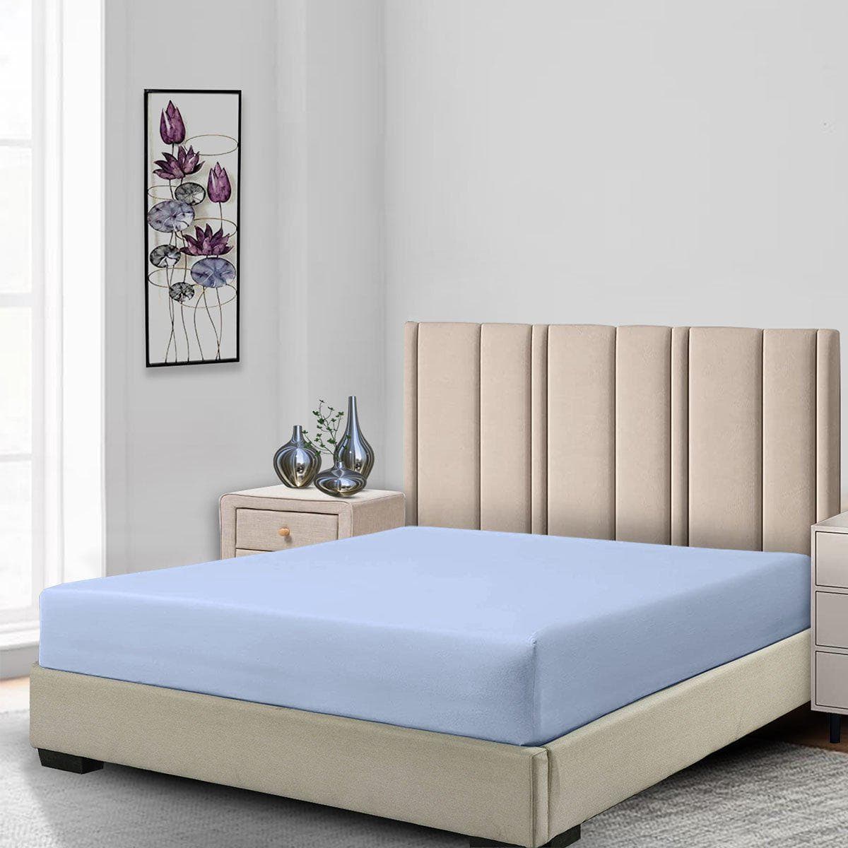 Low Profile Fitted Sheet (7-10 Inches) 100% Cotton Sateen Made in USA