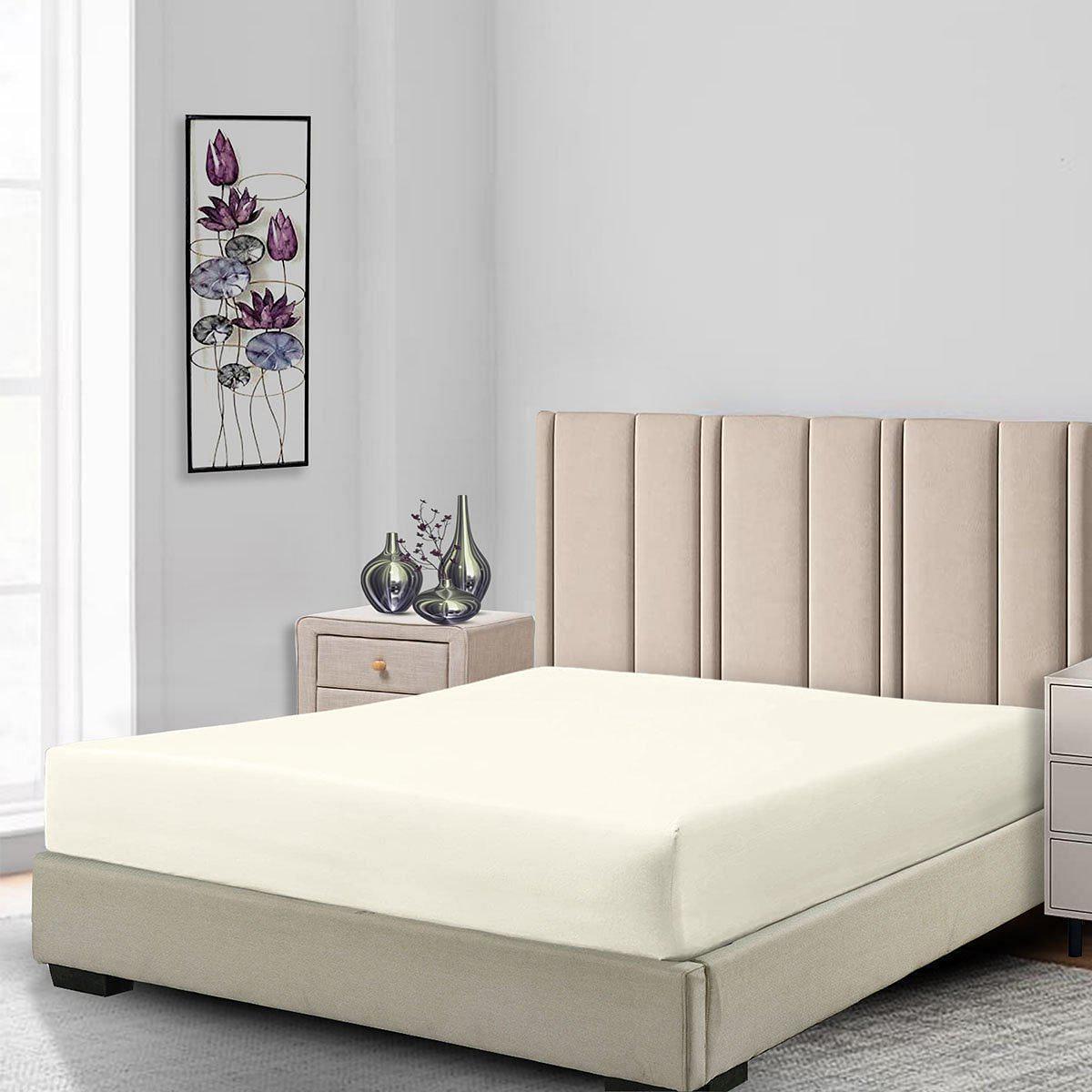 Low Profile Fitted Sheet (7-10 Inches) 100% Cotton Sateen Made in USA