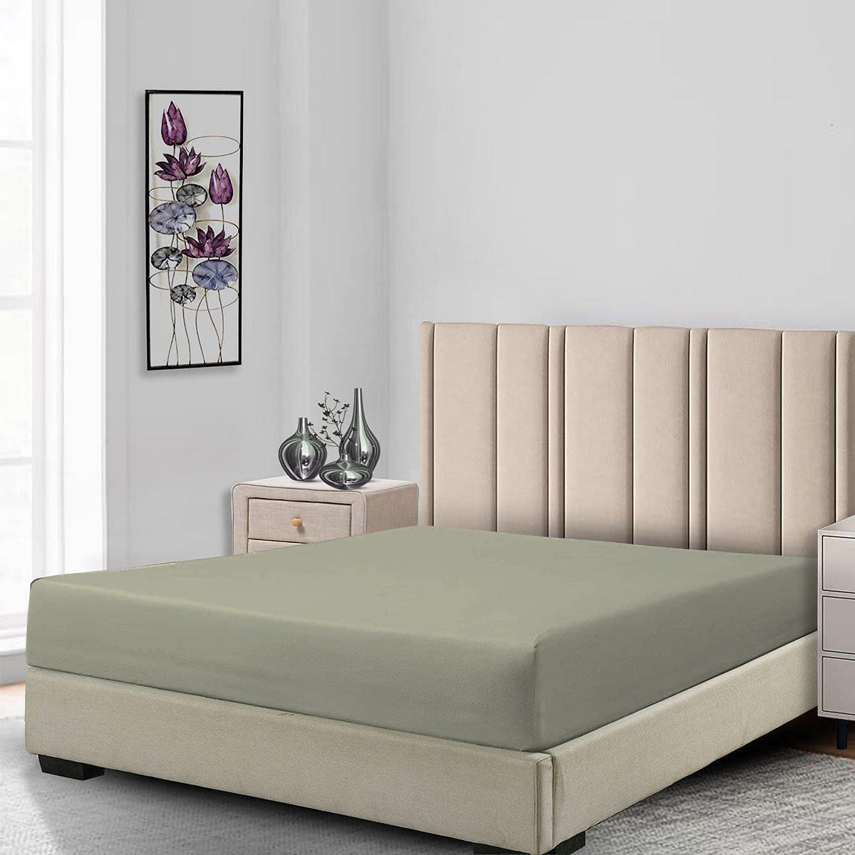 Low Profile Fitted Sheet (7-10 Inches) 100% Cotton Sateen Made in USA