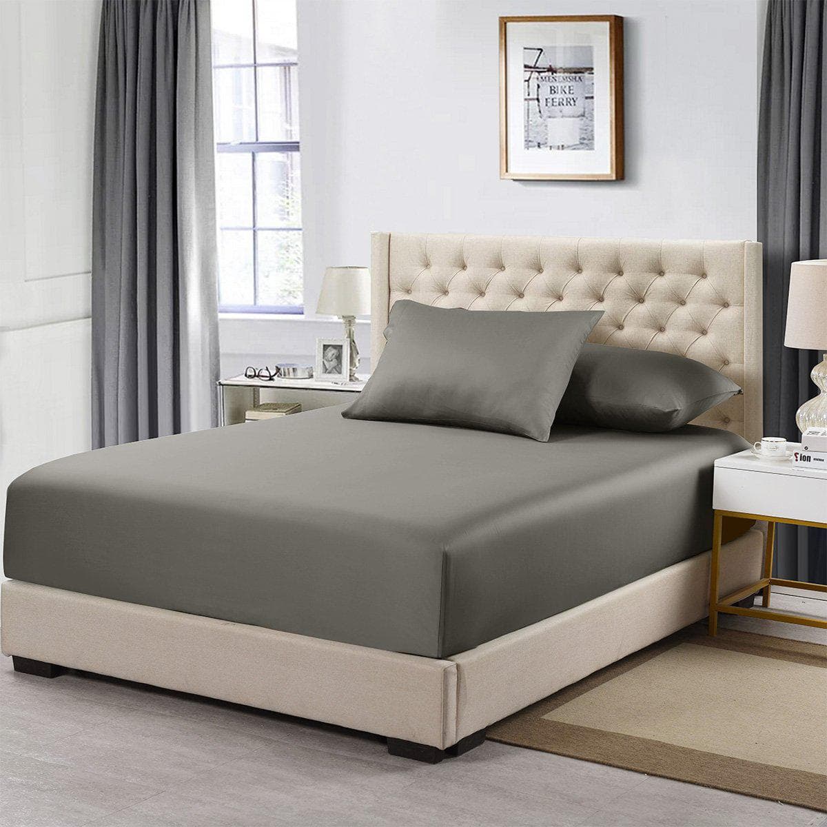 Luxury & Heavyweight Bamboo 600 - Split Top King Fitted Sheet