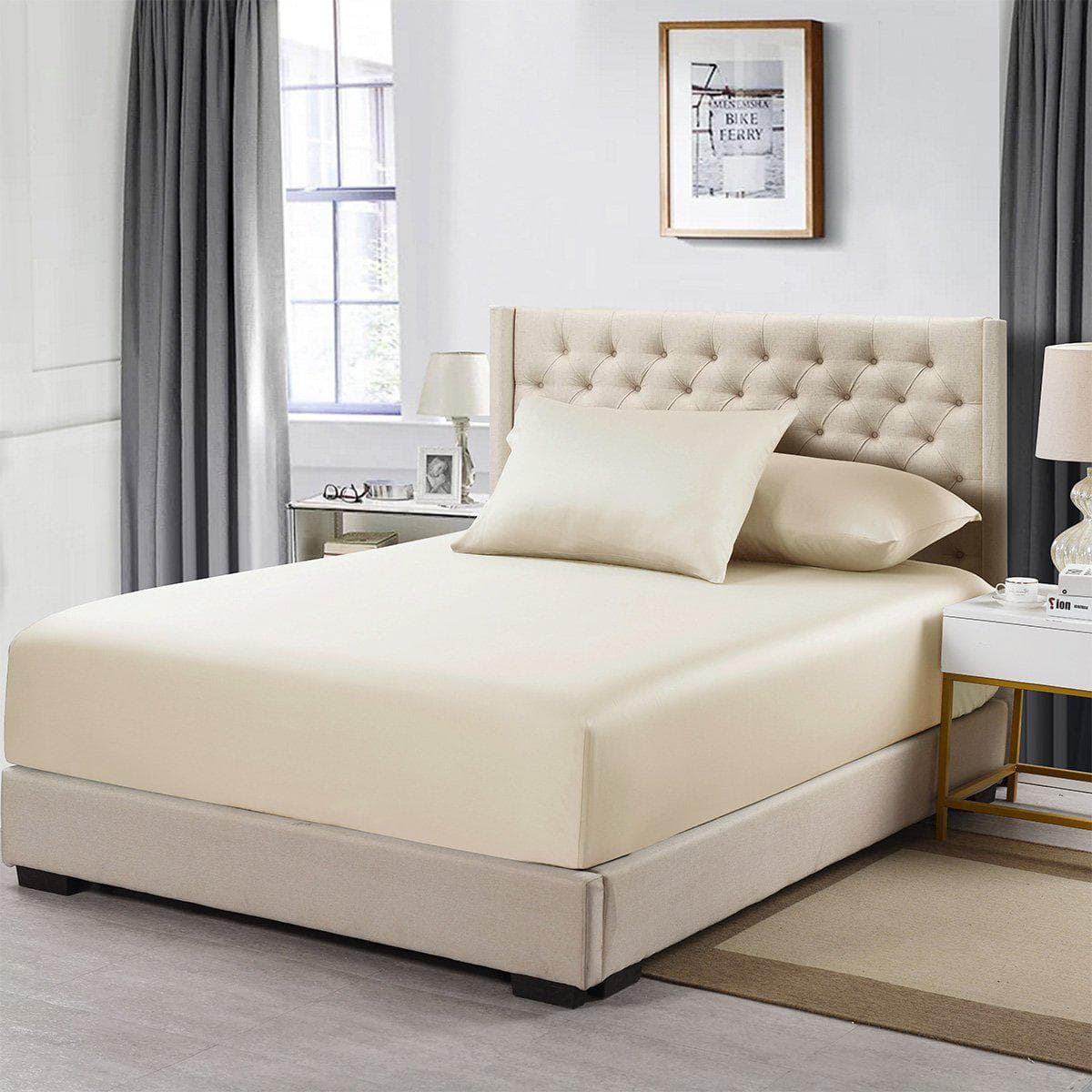 Luxury & Heavyweight Bamboo 600 - Split Top King Fitted Sheet