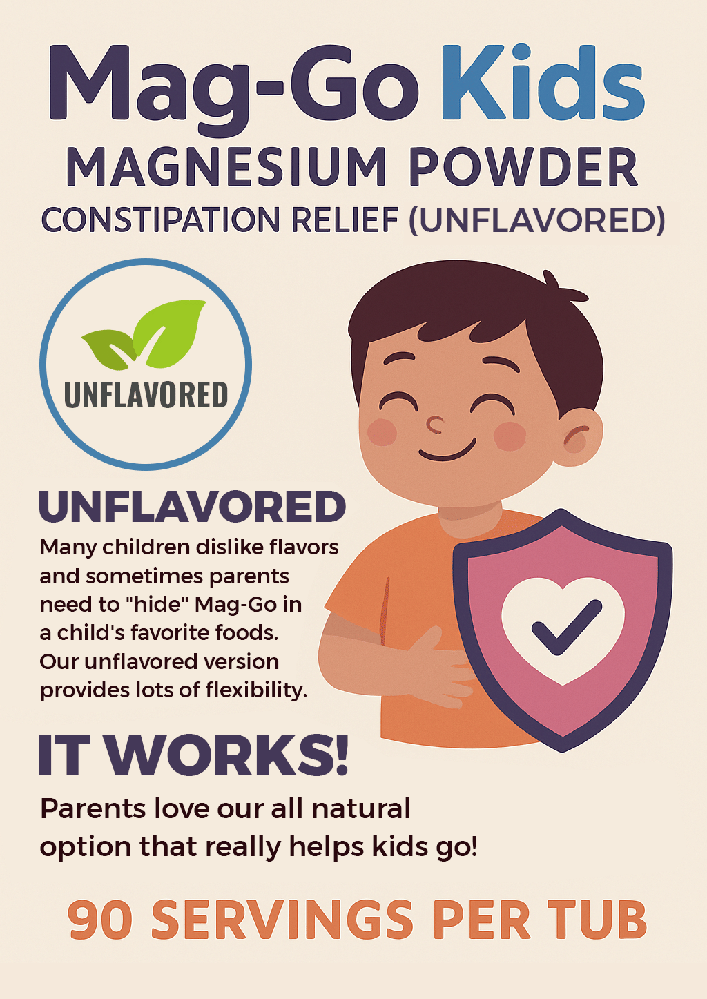 Mag Go Magnesium Powder – Supports Digestive Wellness & Gentle Daily Regularity