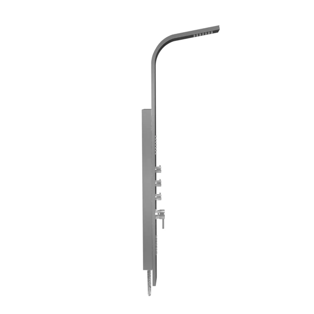 Malibu 7-in Rain Showerhead ShowerSpa with 2-Oversized Body Jets and Handshower Brushed Stainless Steel