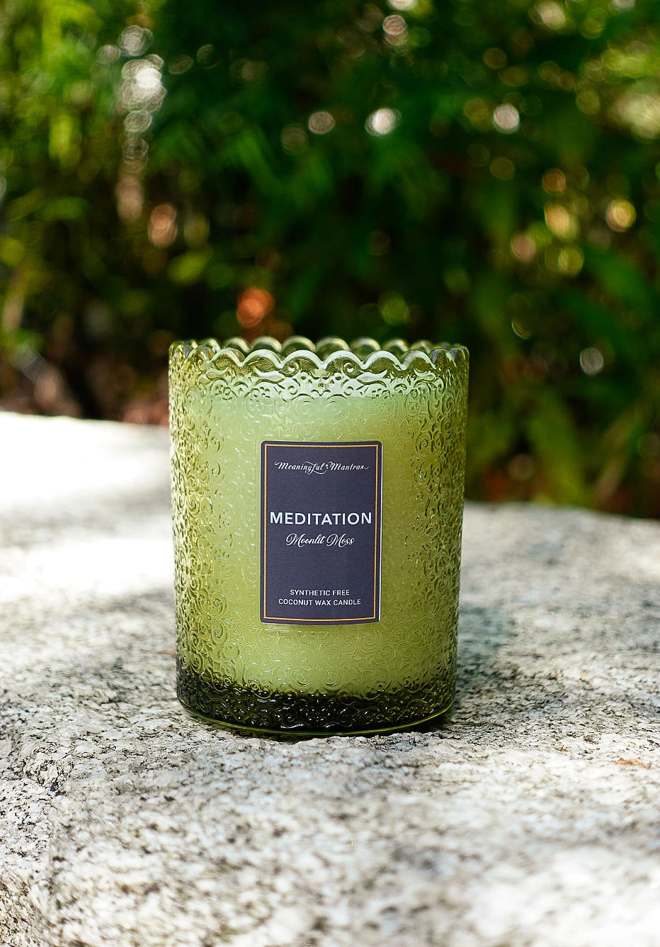 Meditation Moonlit Moss Natural Candle 8oz Kaia Collection