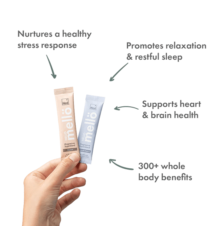 mellö Magnesium - 30 Travel Sticks Pomegranate