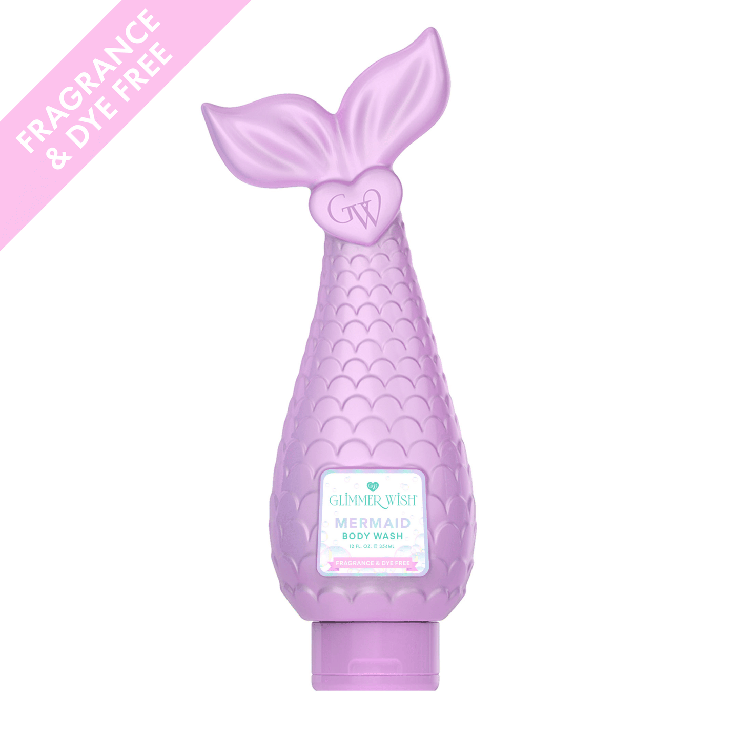 Mermaid Body Wash — Fragrance Free & Dye Free - Gentle Hydrating Cleanser with Plant-Derived Ingredients for Sensitive Skin