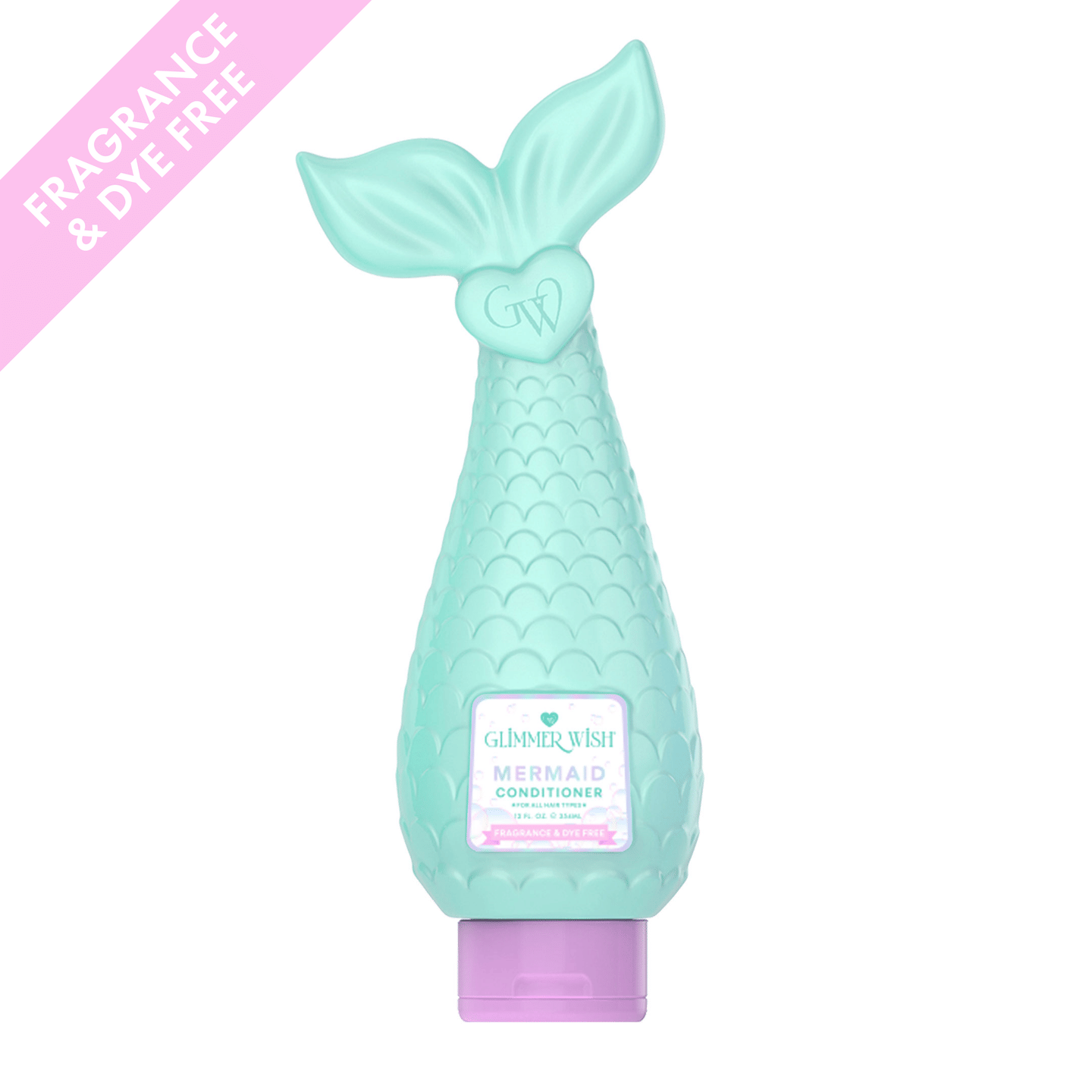 Mermaid Conditioner — Fragrance Free & Dye Free - Hydrating Conditioner with Coconut Oil and Botanical Extracts for Smooth Hair