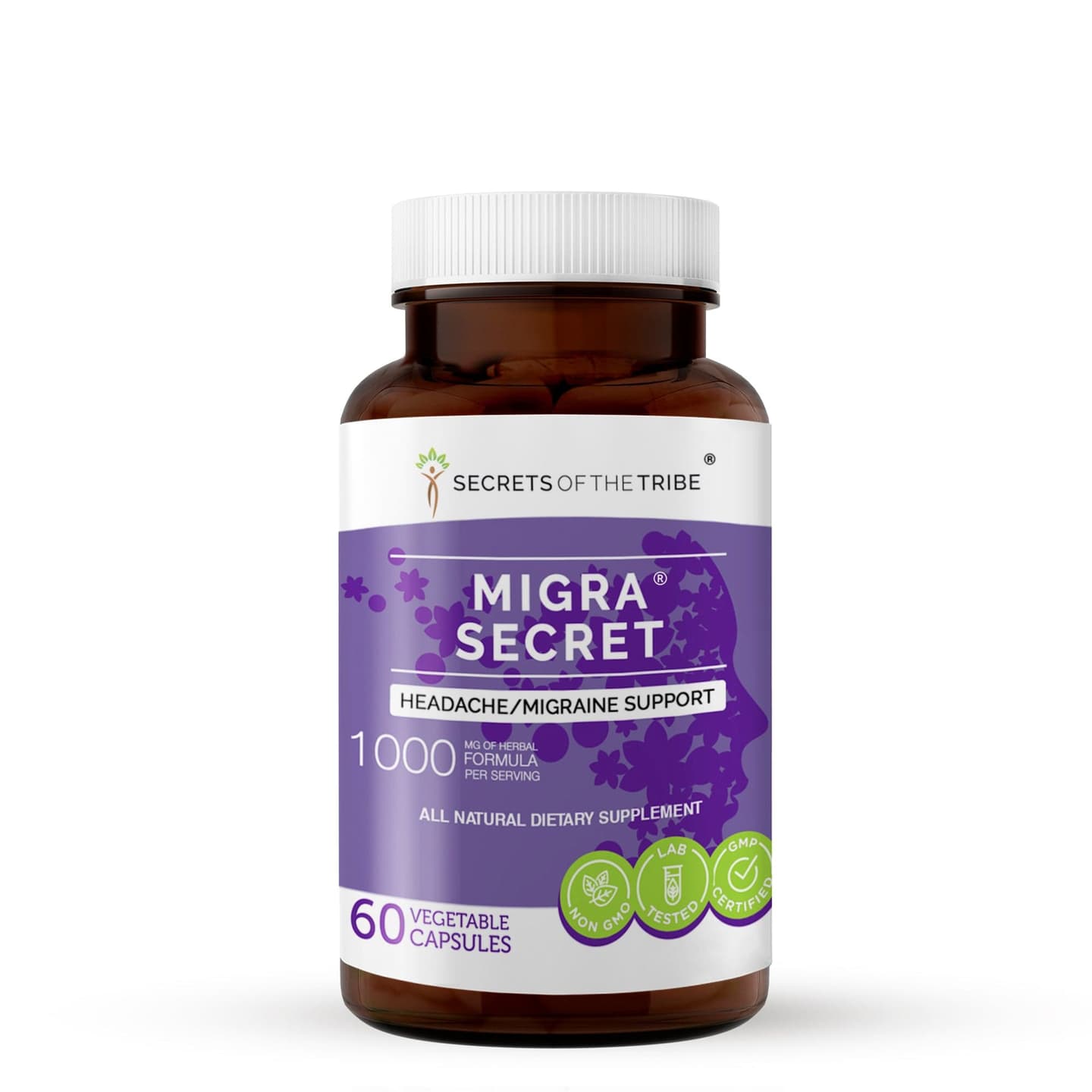 Migra Secret Capsules. Headache/Migraine Support image