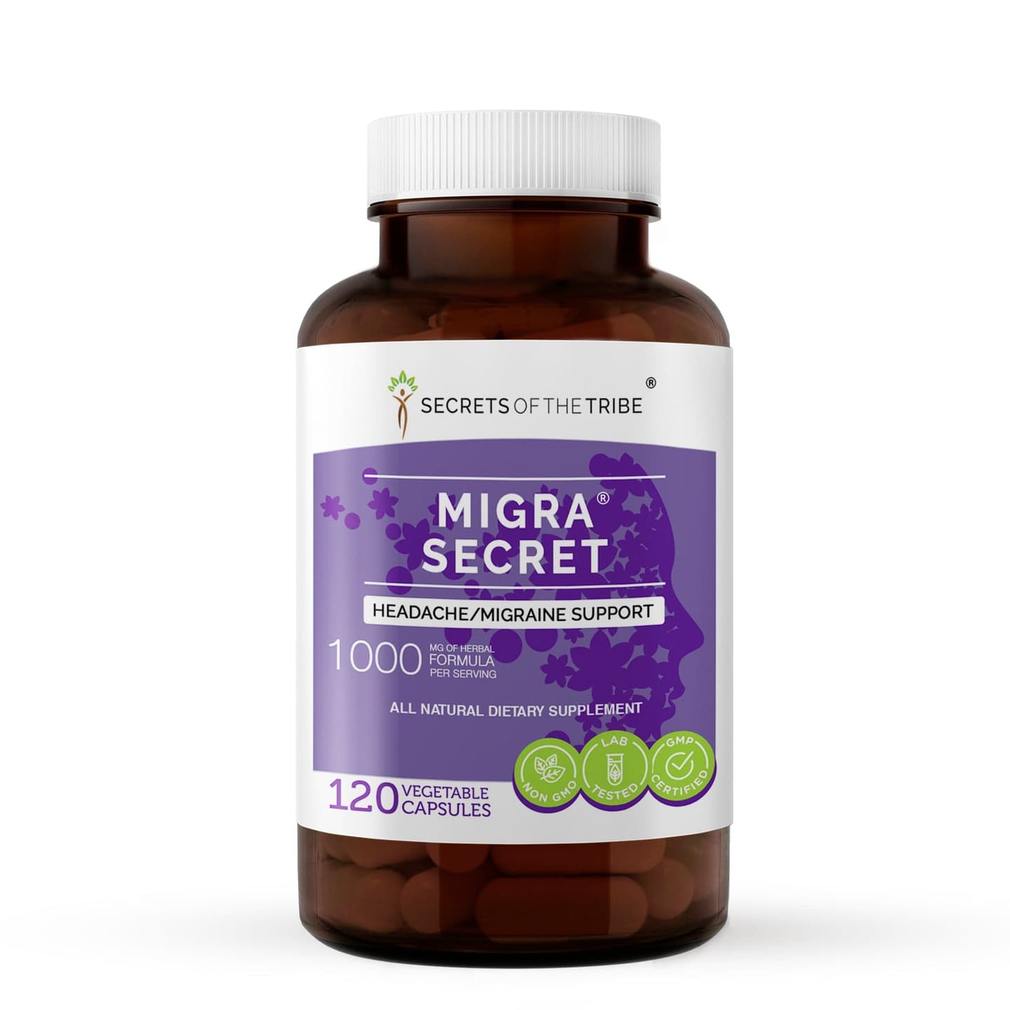 Migra Secret Capsules. Headache/Migraine Support image