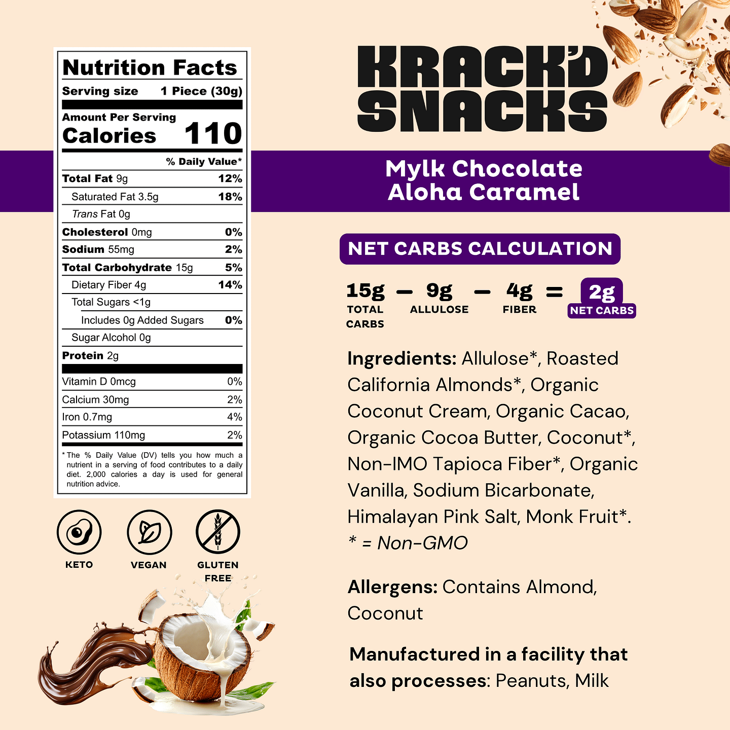 Milk Chocolate Aloha Caramel (Keto | Vegan)