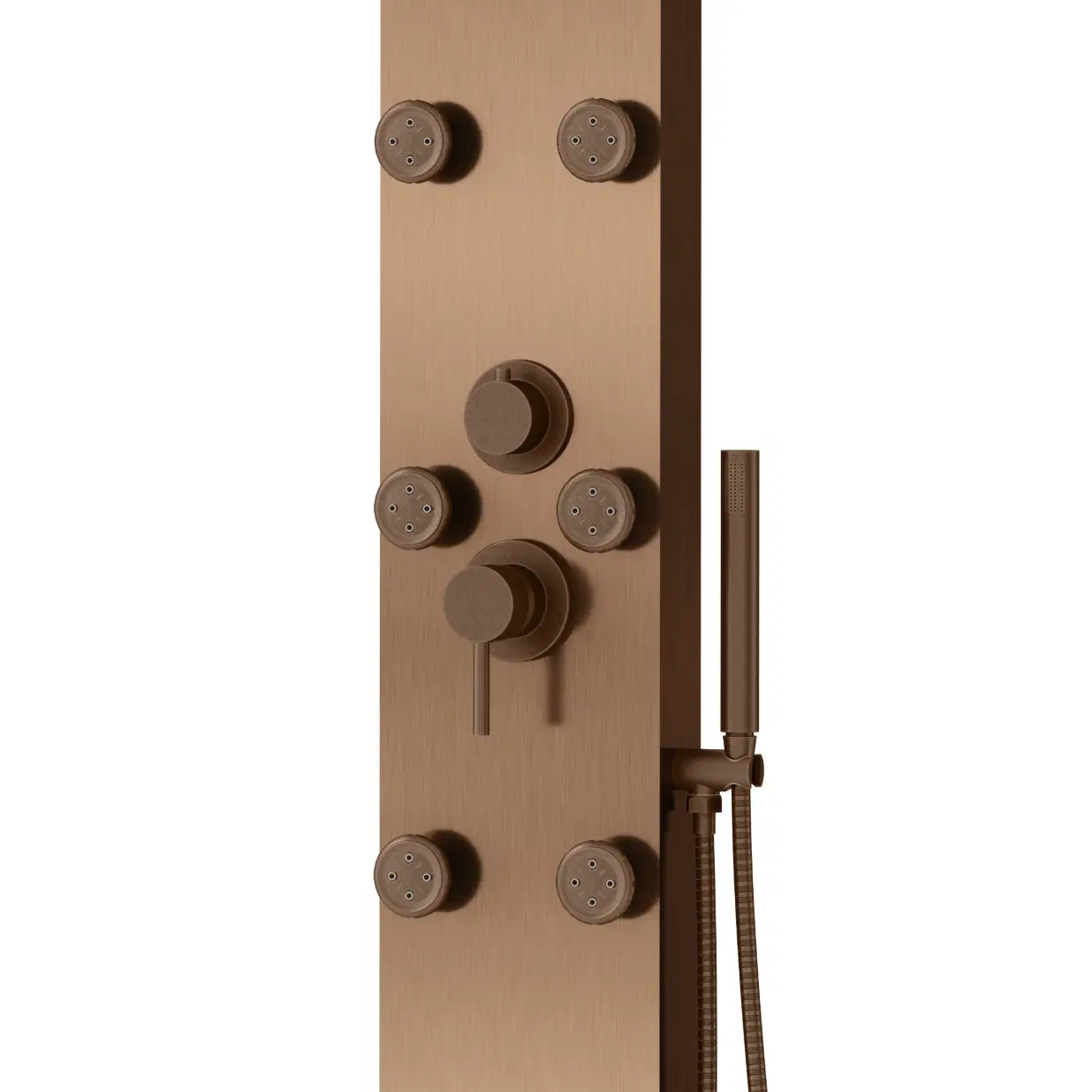 Monterey 8-in Rain Showerhead ShowerSpa with 6-Body Jets Handshower and Tub Spout Oil Rubbed Bronze 1.8 GPM