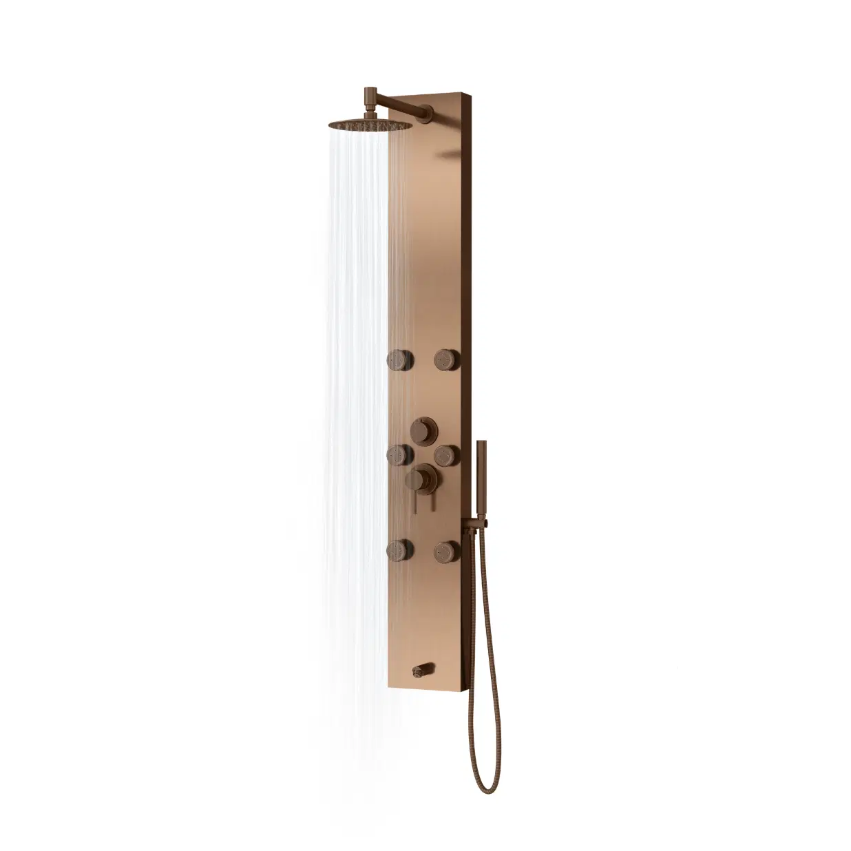 Monterey 8-in Rain Showerhead ShowerSpa with 6-Body Jets Handshower and Tub Spout Oil Rubbed Bronze 1.8 GPM