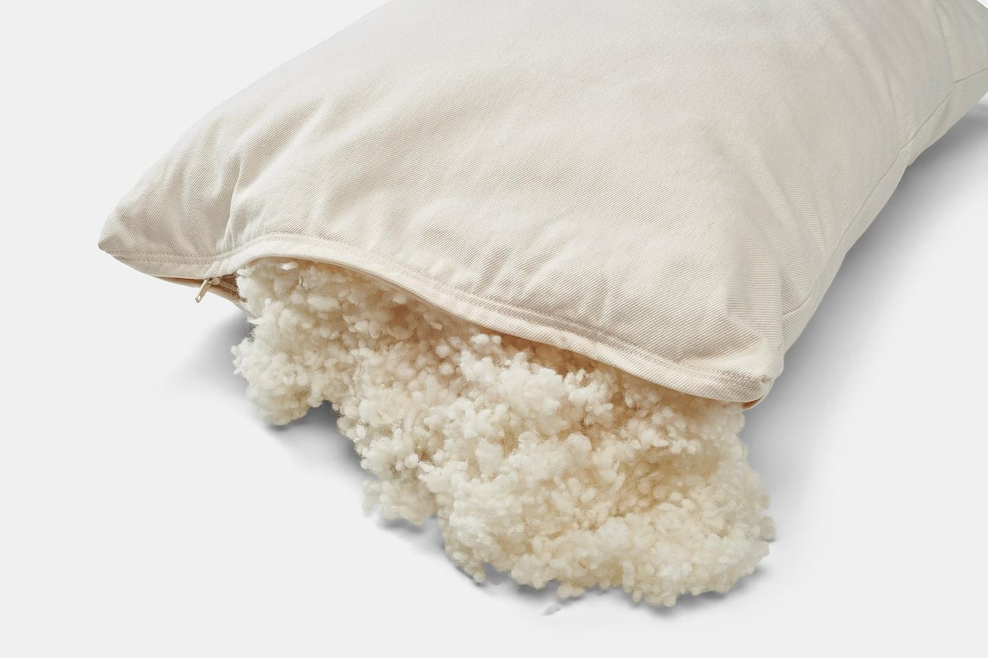 Natural Cotton Pillow With Wool Filling