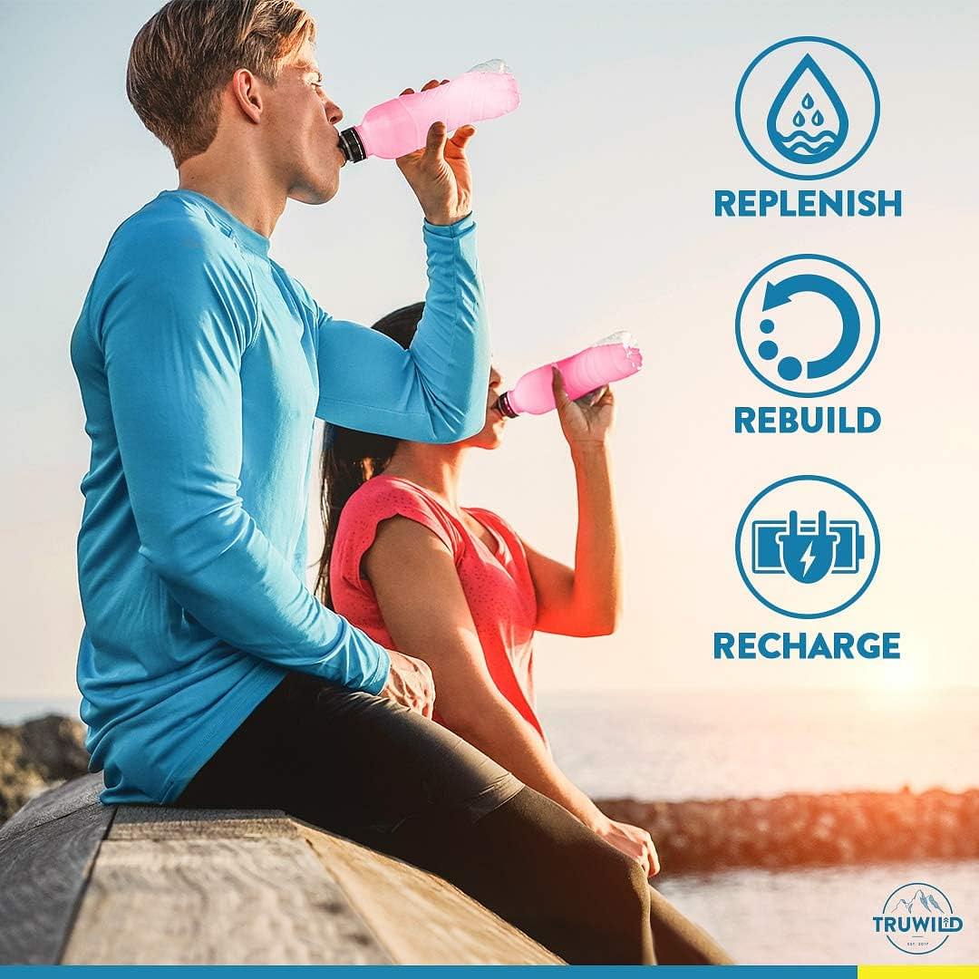 Natural Hydration Powder with Zero Sugar - Vegan Electrolytes + Amino Acids - Recovery Drink for Everyday Use – Post Workout Muscle Support Supplement w/Magnesium (Passionfruit Guava) Passion Fruit Guava 20 Servings
