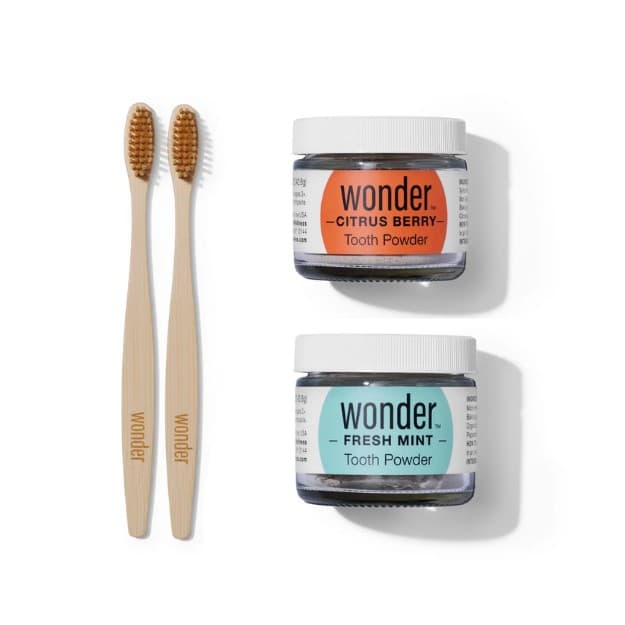 Family Smile Set: Berry for Kids + Peppermint for You + 2 FREE Bamboo Toothbrushes