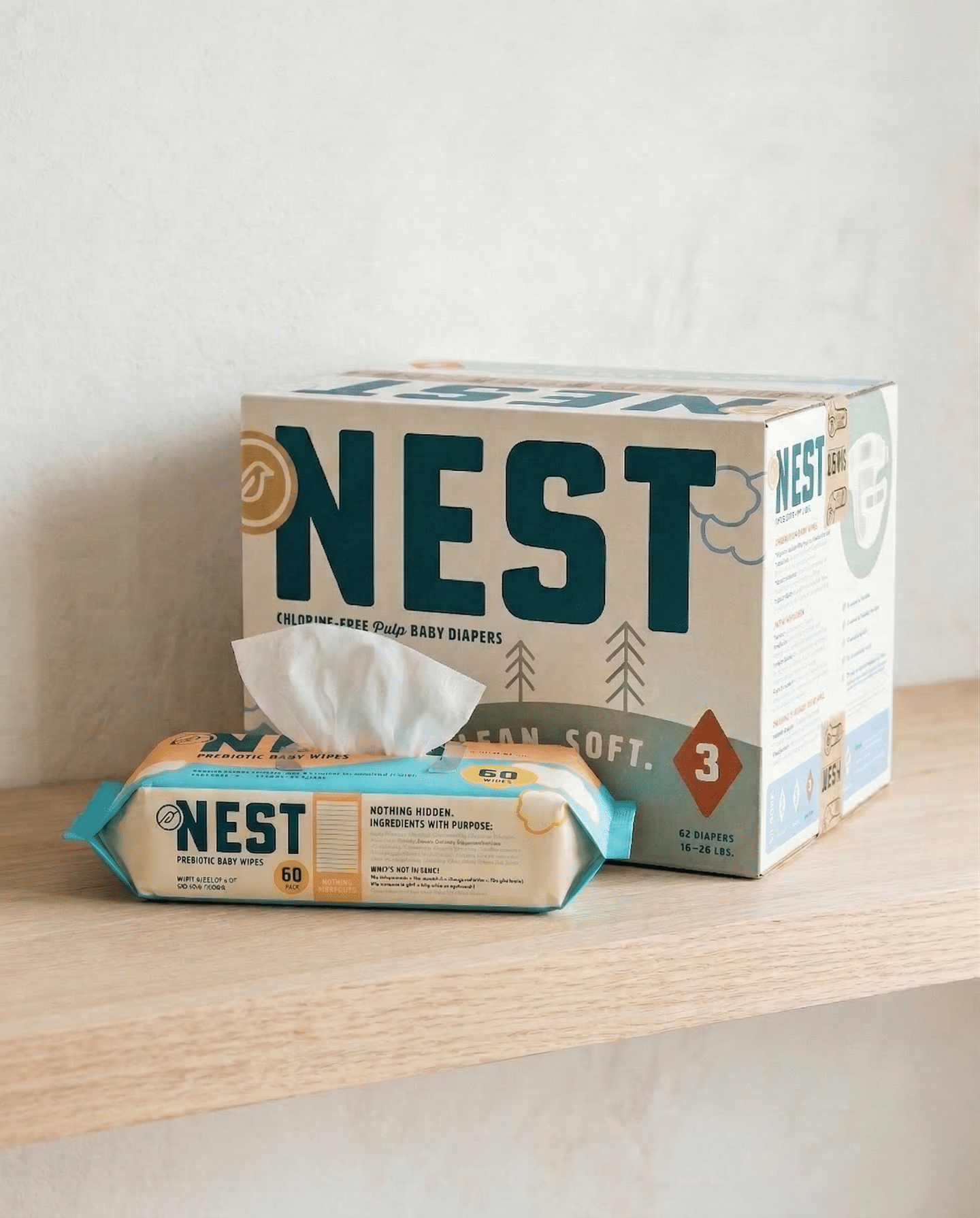 Size 5 | Nest Microbiome Care Bundle + Free Wipes!