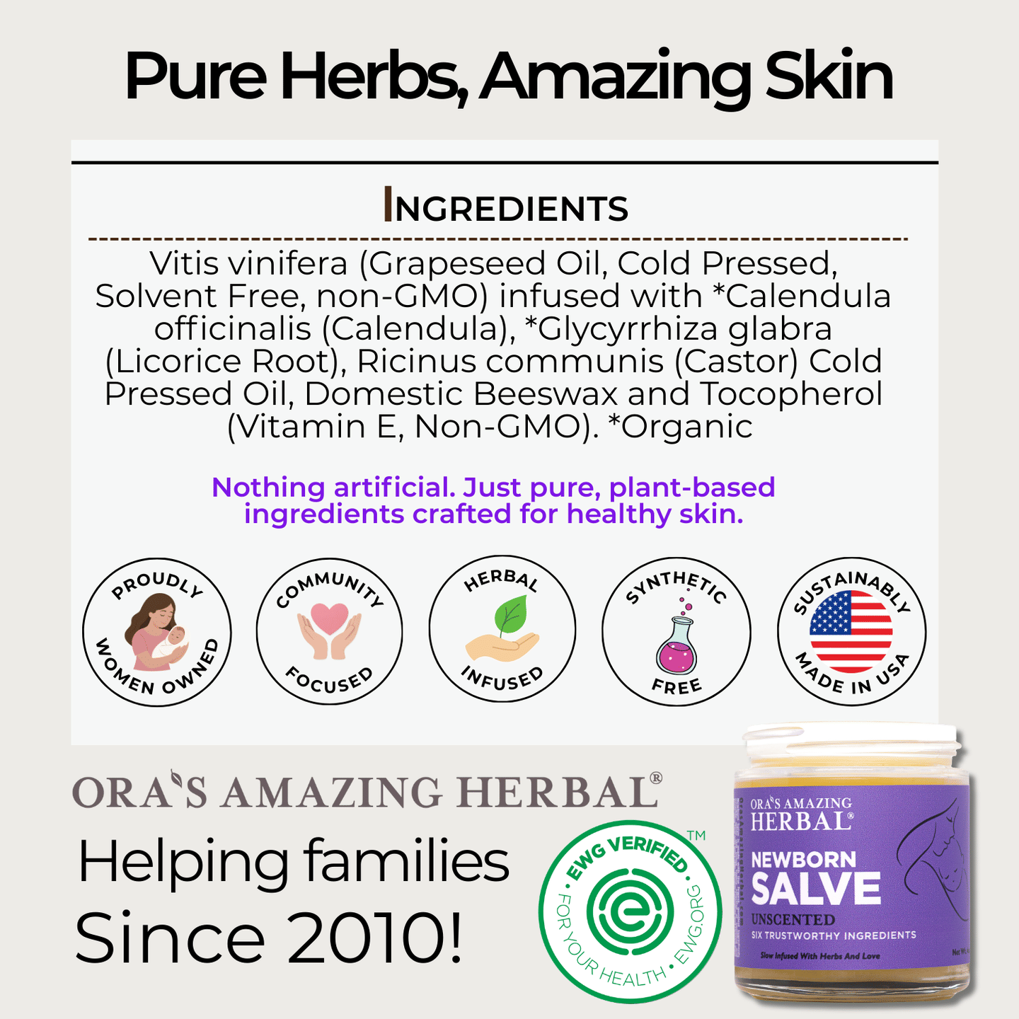 Newborn Salve, Calendula Ointment For Babies