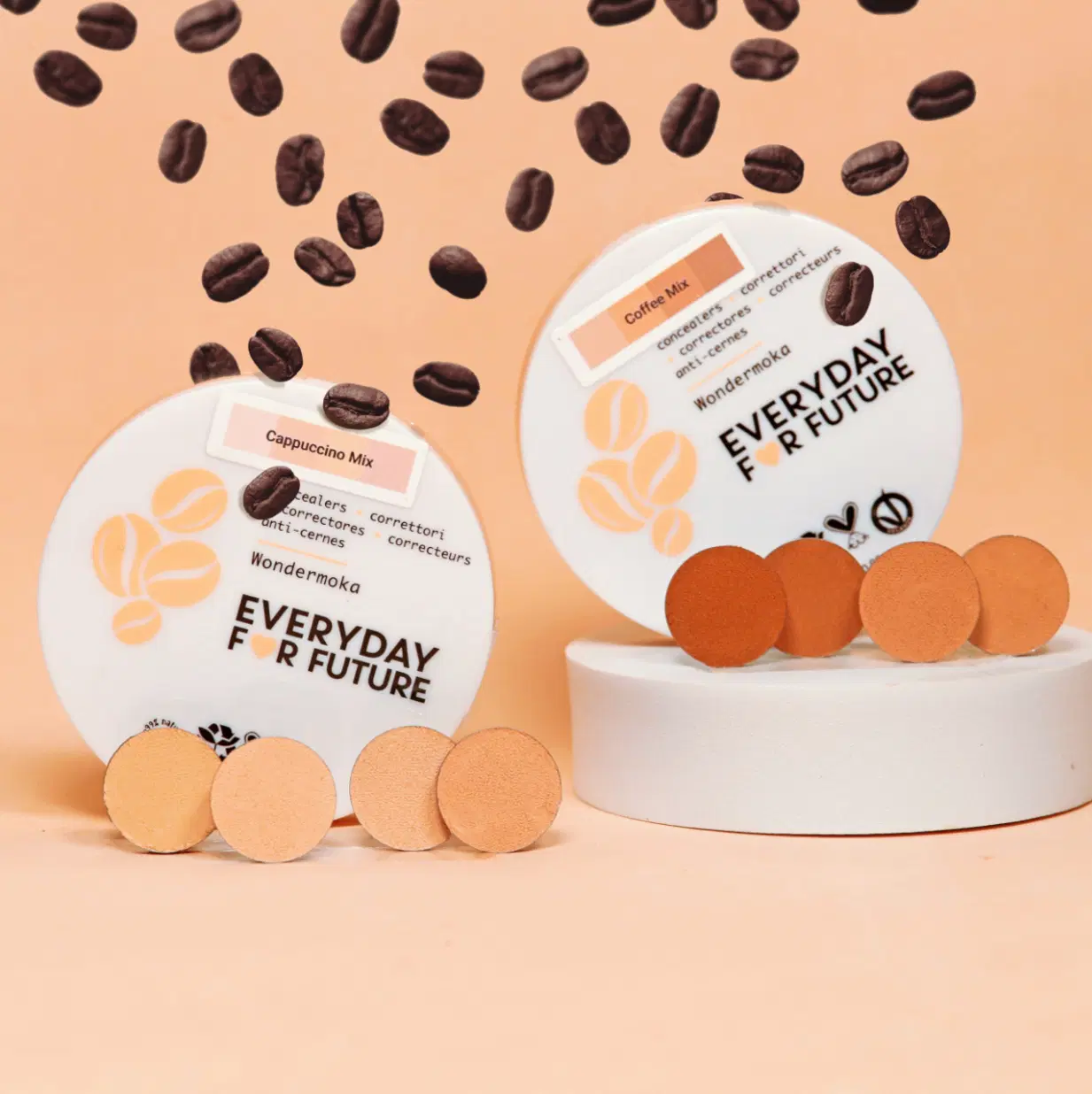 Non-cakey Coffee Concealer Quads - Coffee Mix