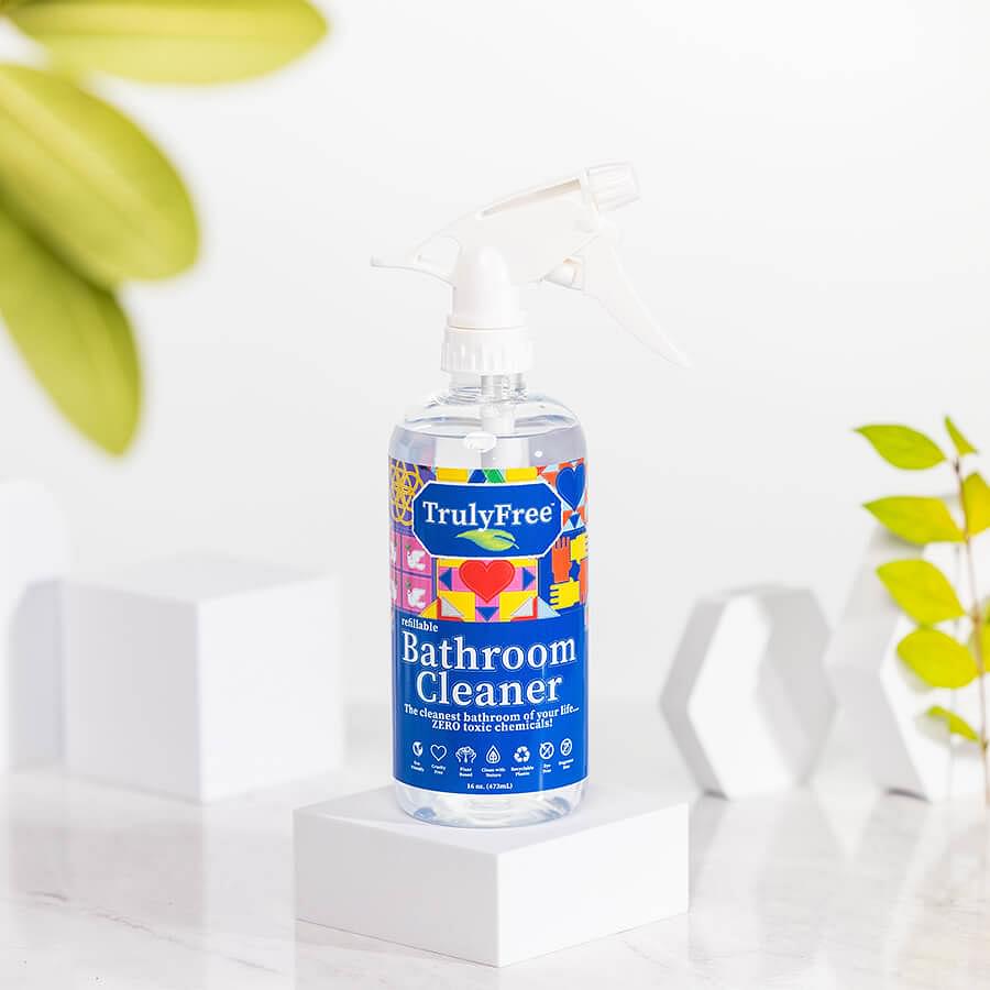 Non-Toxic Bathroom Cleaner Starter Kit (Empty Bottle + 2 Refills)