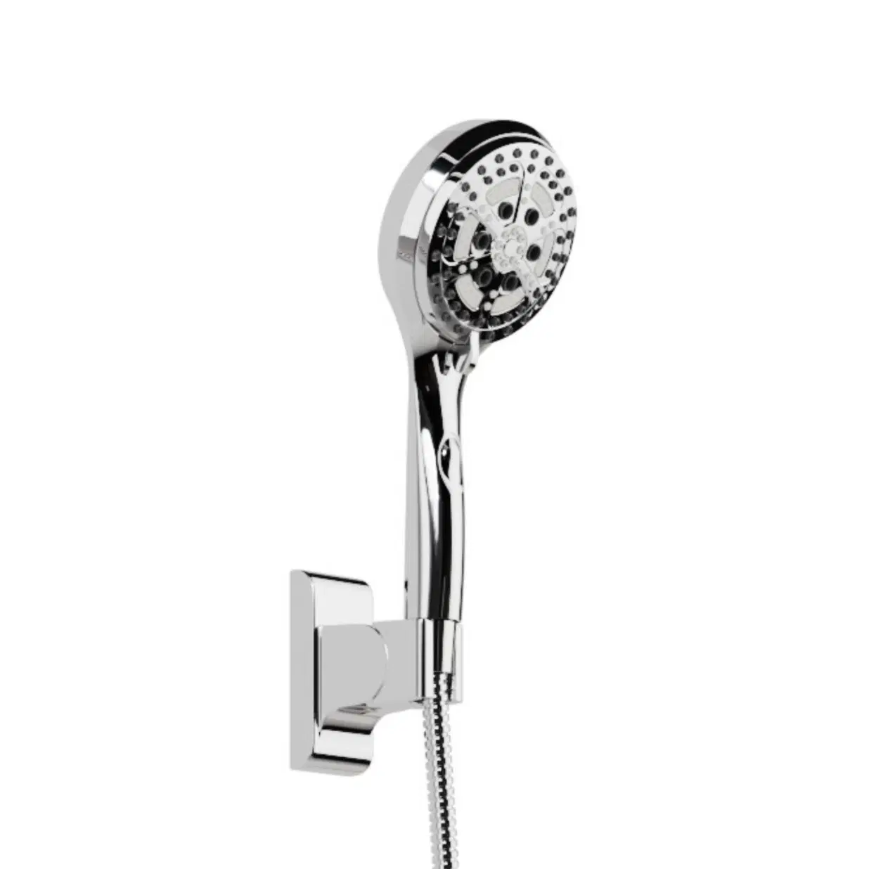 Oasis 8-in Drill-less Shower System with Multi-Function Showerhead and Handshower Chrome 1.8 GPM