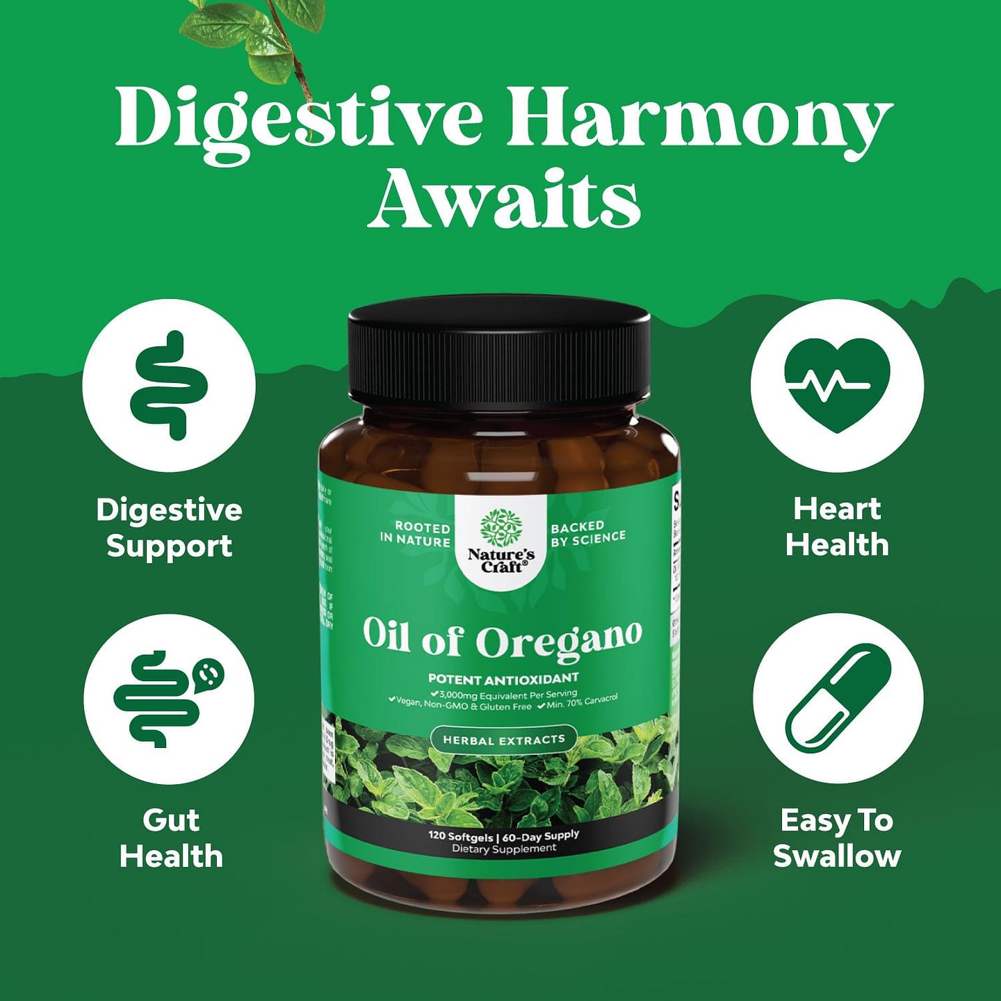 Oil of Oregano - 120 Softgels