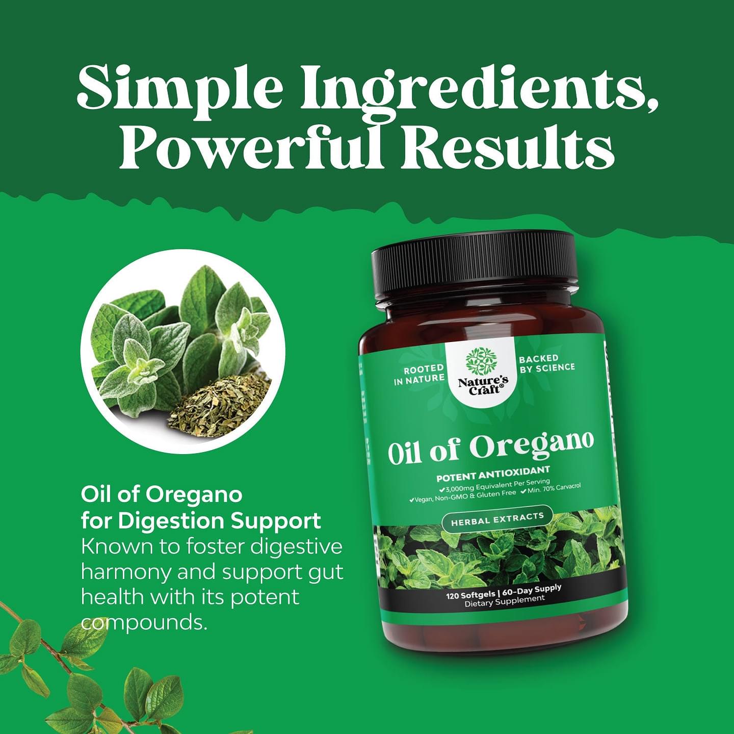 Oil of Oregano - 120 Softgels