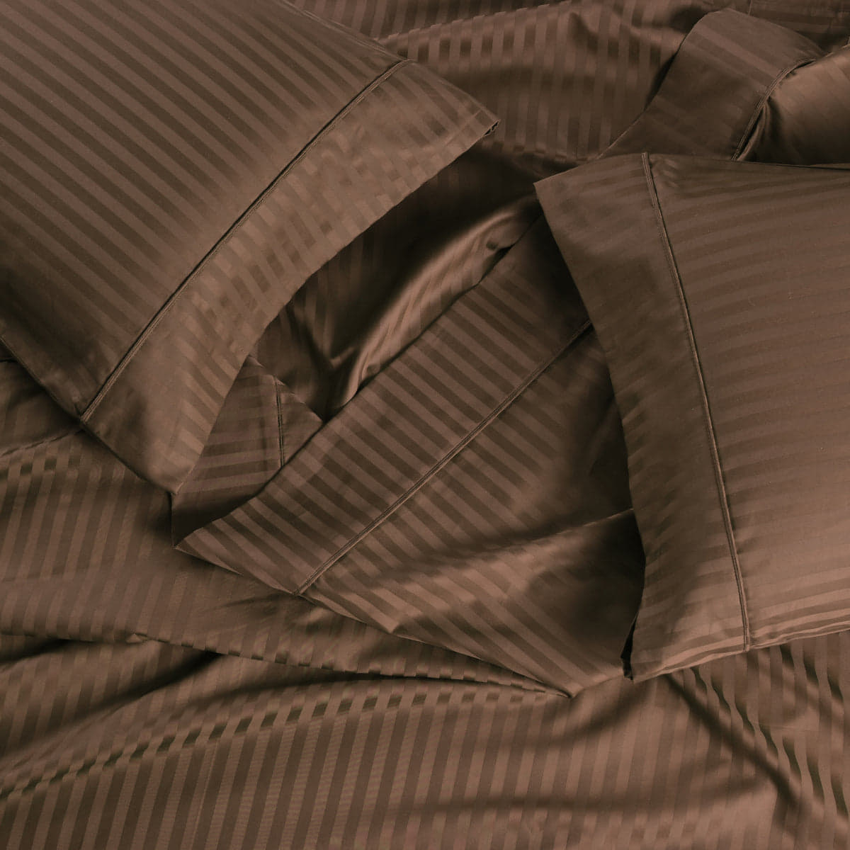 Olympic Queen Easy Care Sheet Set - Striped 650 Thread Count