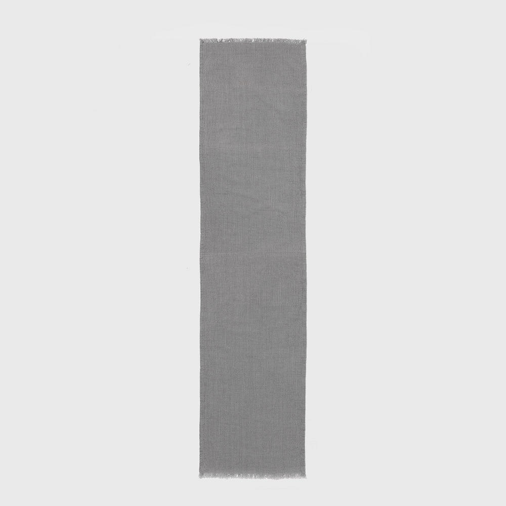 Organic Cotton 60" Grey Table Runner