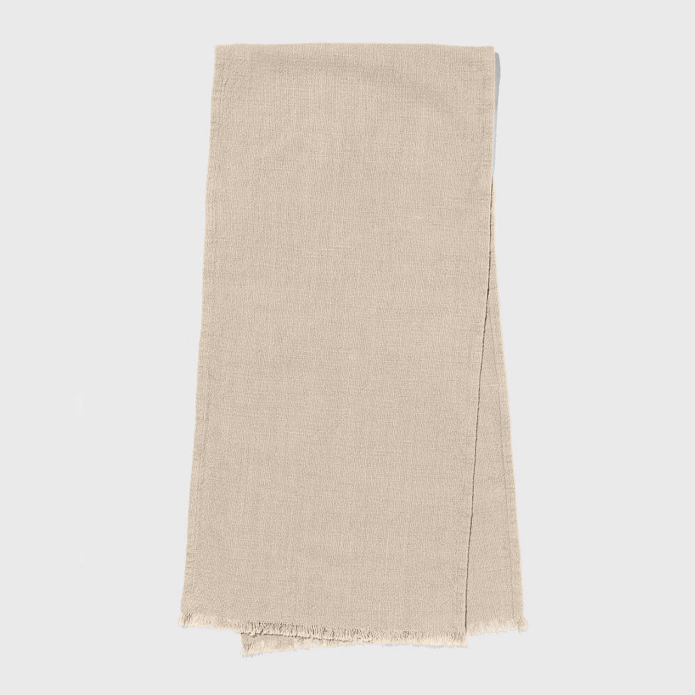 Organic Cotton 60'' Khaki Table Runner