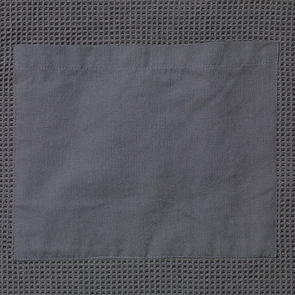 Organic Cotton Grey Waffle Weave Apron