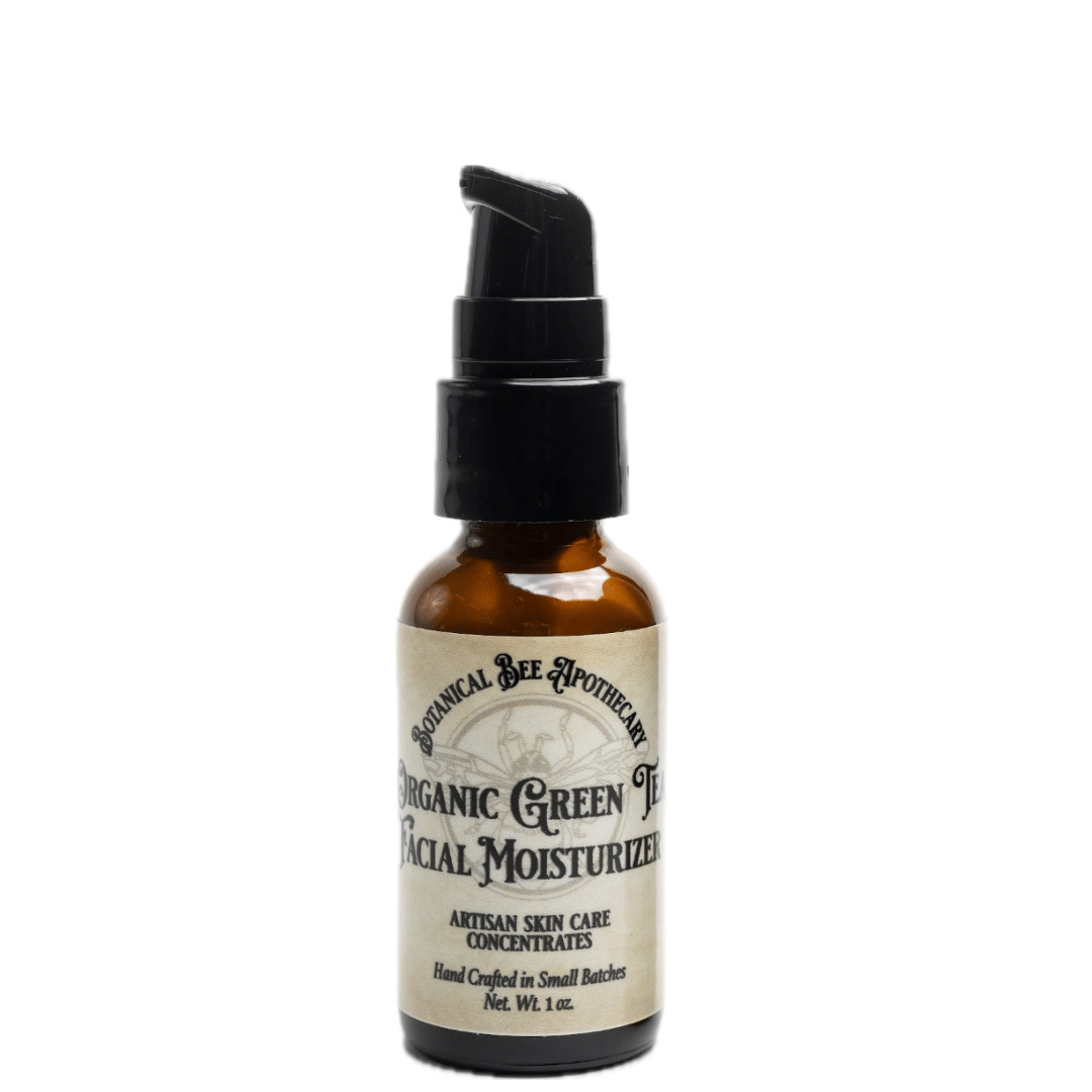 Botanical Bee Apothecary - Organic Green Tea Facial Moisturizer - Hyaluronic + Antioxidant Skin Hydrator, 1 oz