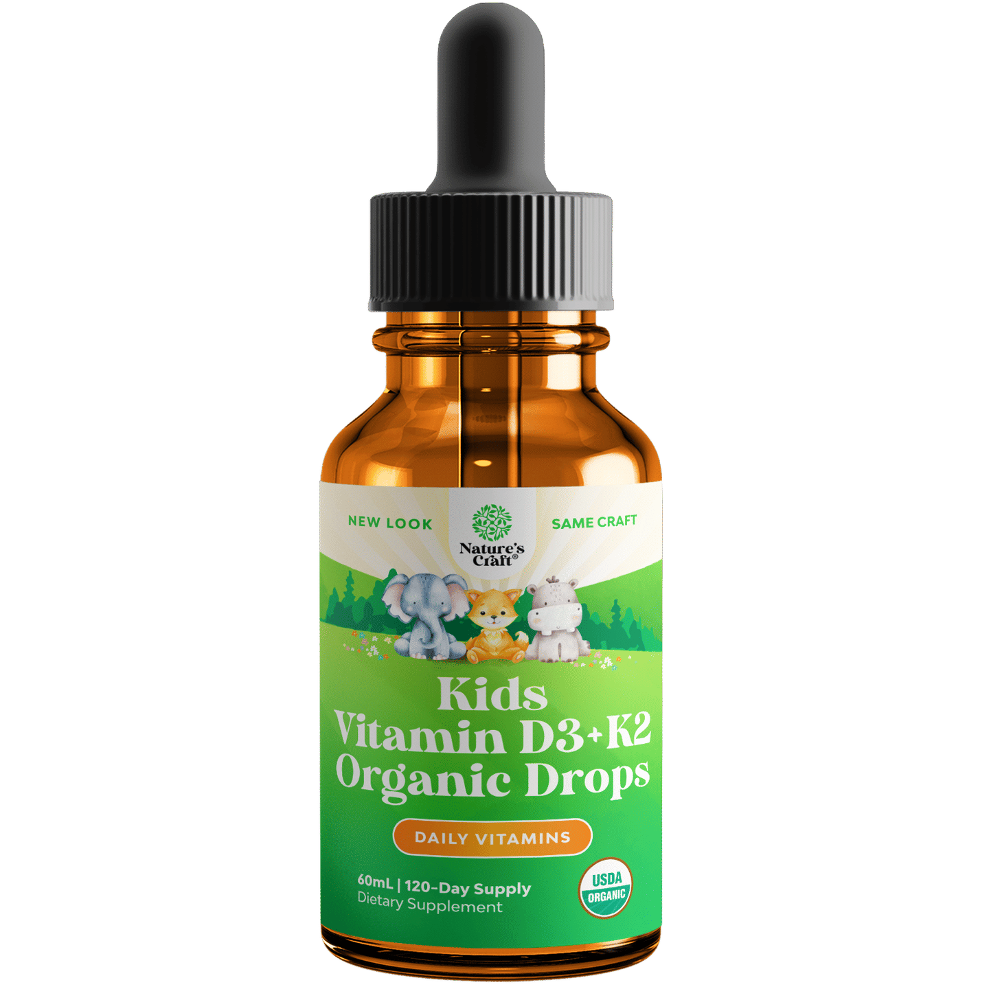 Organic Kids Vitamin D3 + K2