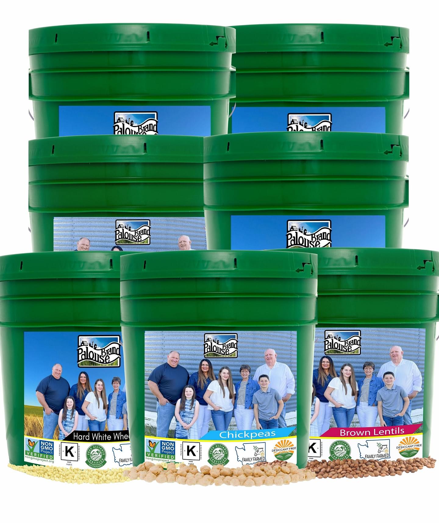 Palouse Brand 25 LB Bucket Bundle | 175 LBS