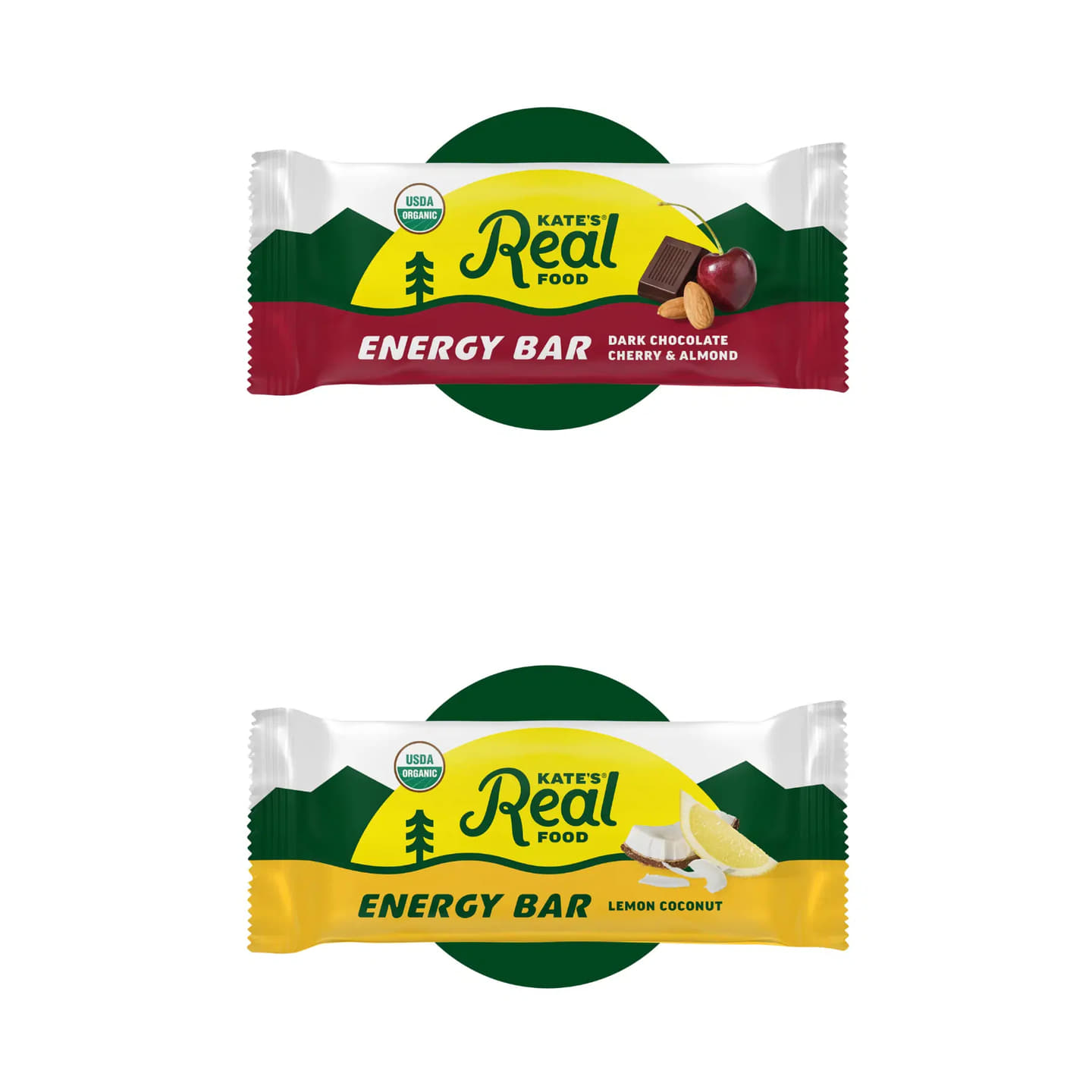 Fruity Favorites Variety Pack | Dark Chocolate Cherry Almond + Lemon Coconut Energy Bars
