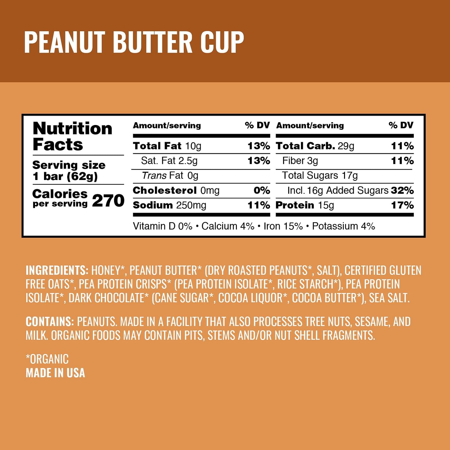 Peanut Butter Cup Protein Bars