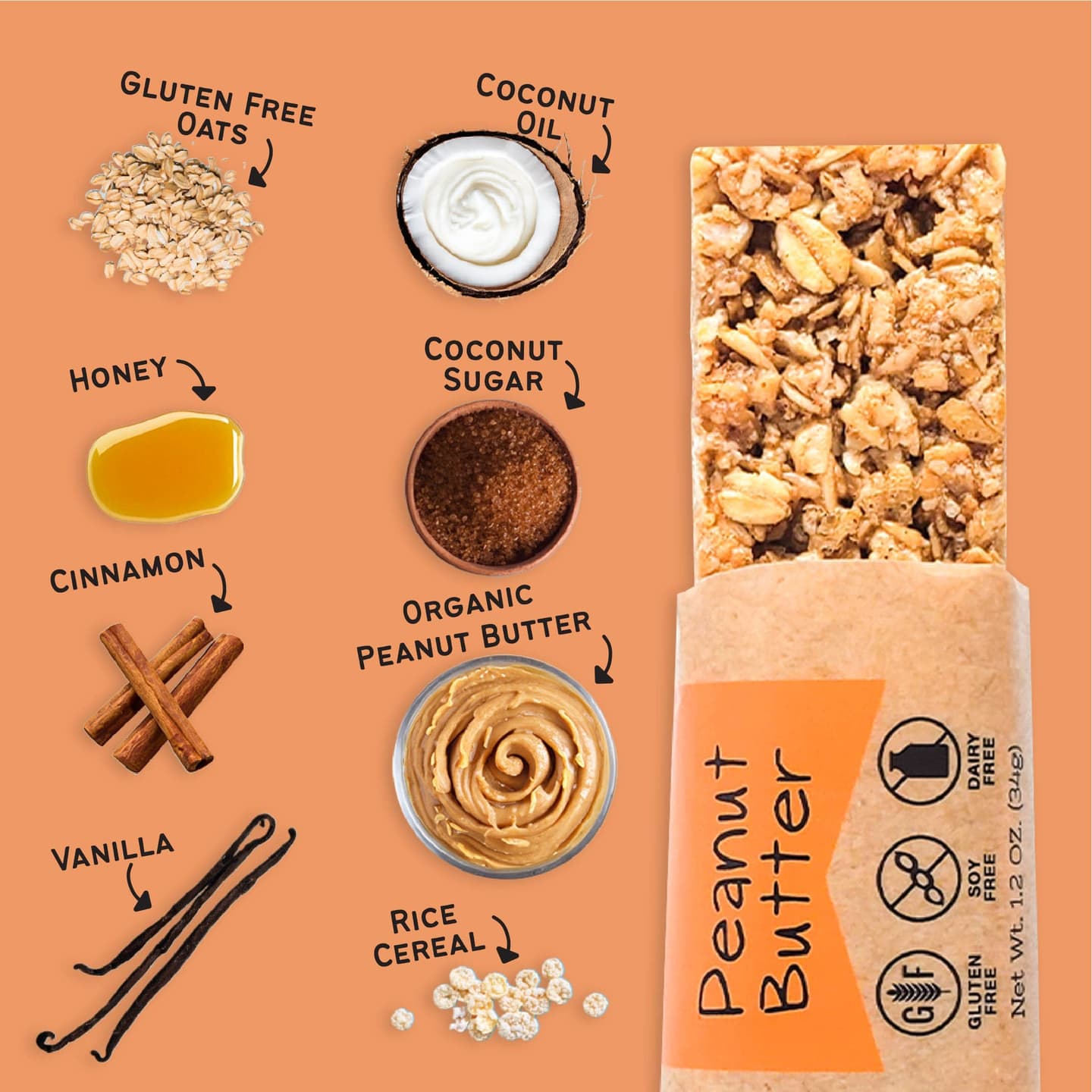 Buy One, Get 1 50% Off! - Peanut Butter Bars x Peanut Butter Granola