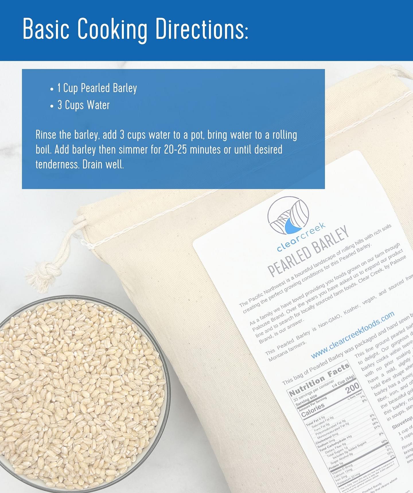 Pearled Barley | 4 LB