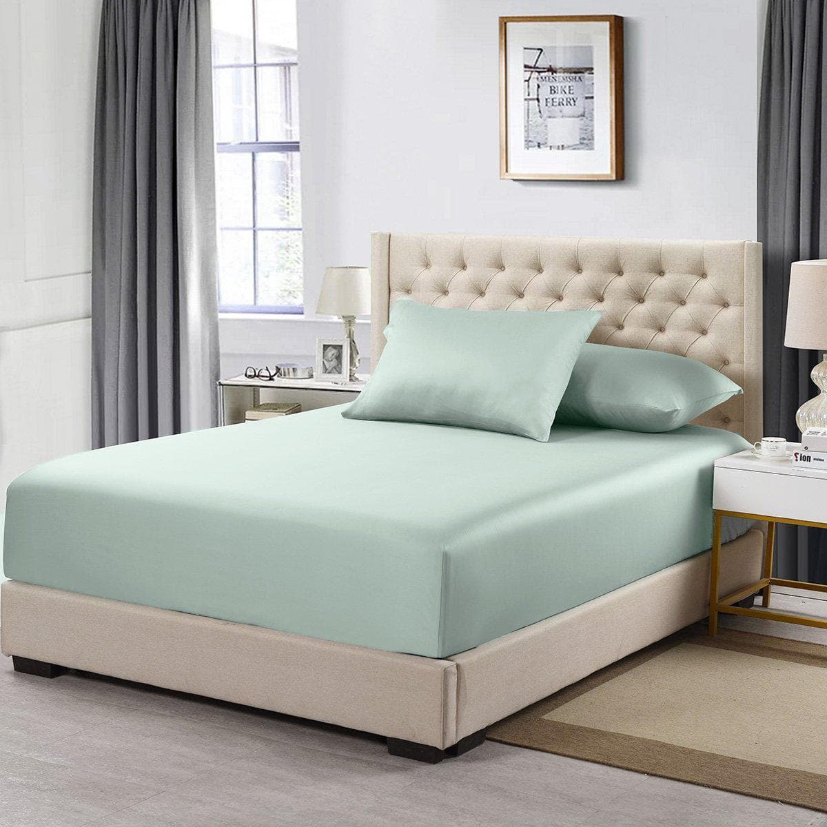 Percale Extra Deep Fitted (22 Inches) Fitted Sheet Only