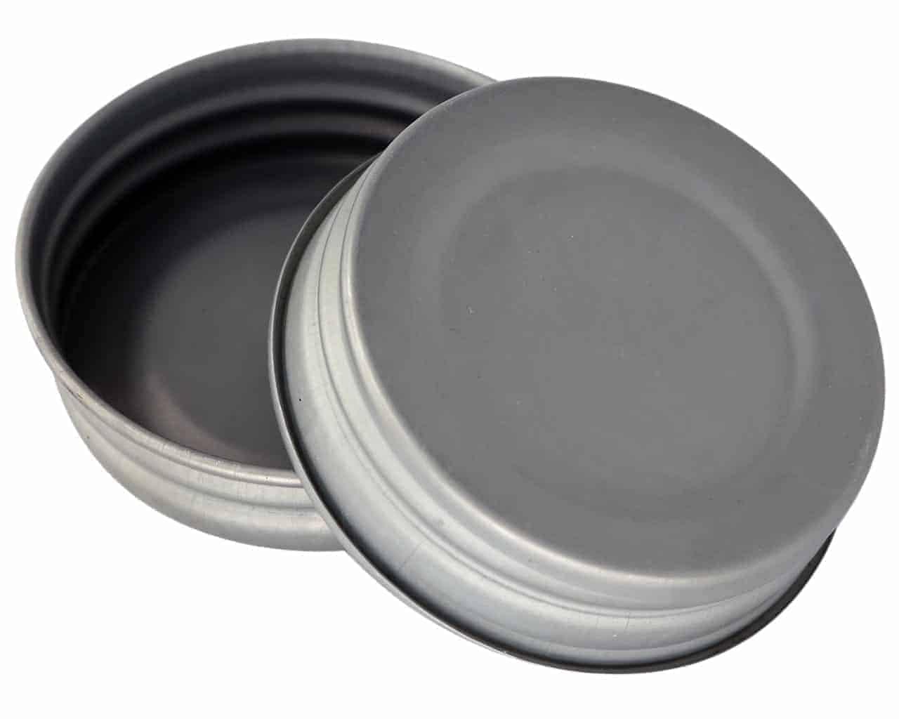 Pewter Vintage Reproduction Mason Jar Lids 4 Pack