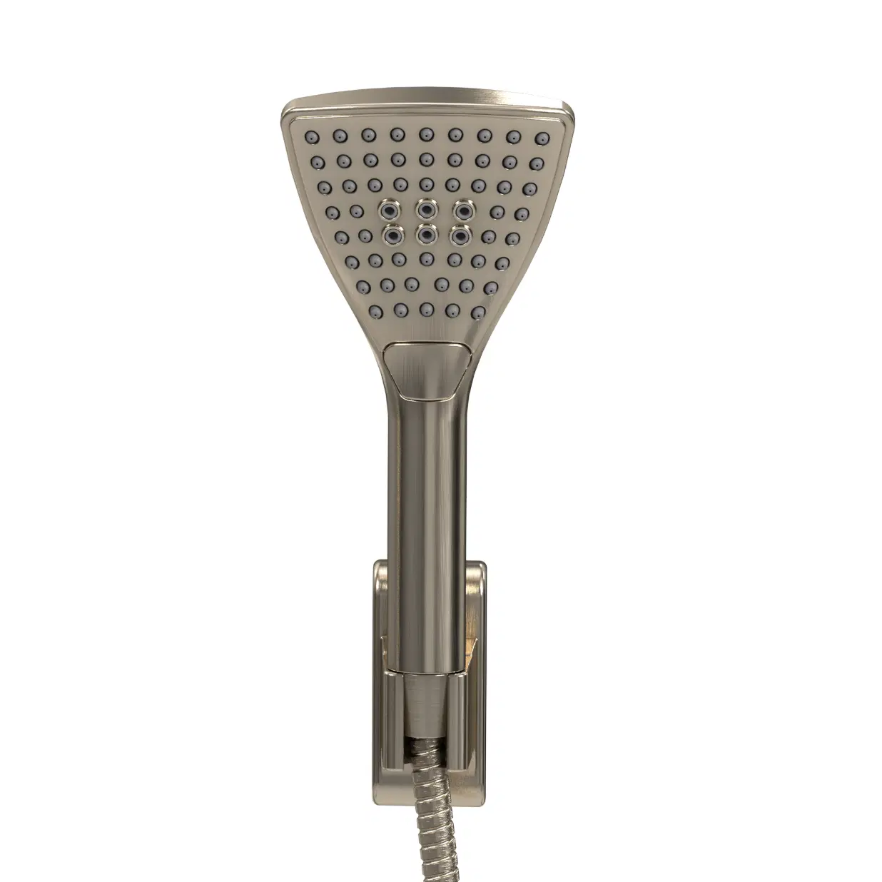 PowerShot 8-in Drill-less Shower System with Multi-function Showerhead and Multi-fucntion Handshower Brushed Nickel 1.8 GPM