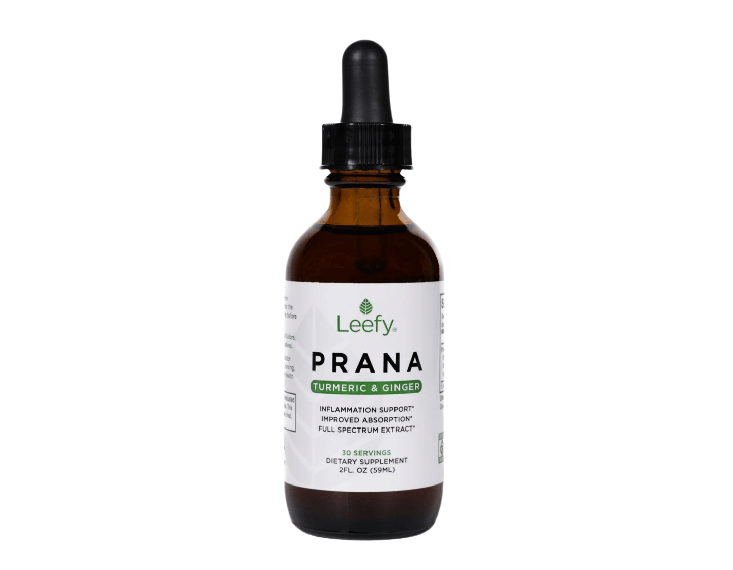 PRANA - Organic Turmeric & Ginger Liquid Tincture - One Bottle