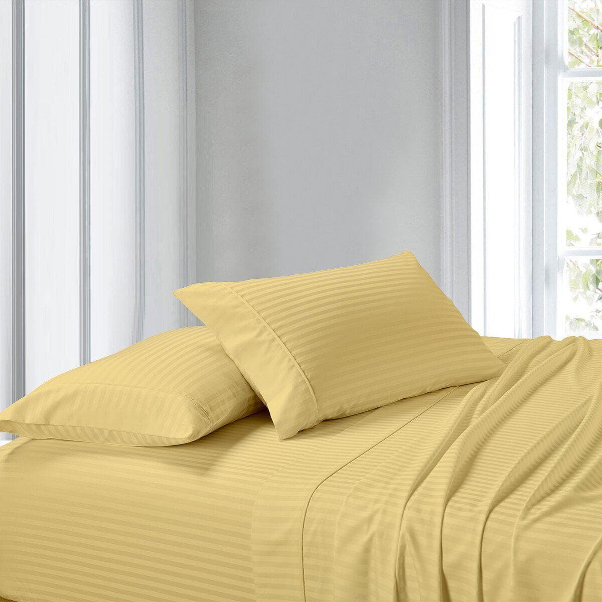 Premium Olympic Queen Sheet Set - Striped 1000 Thread Count