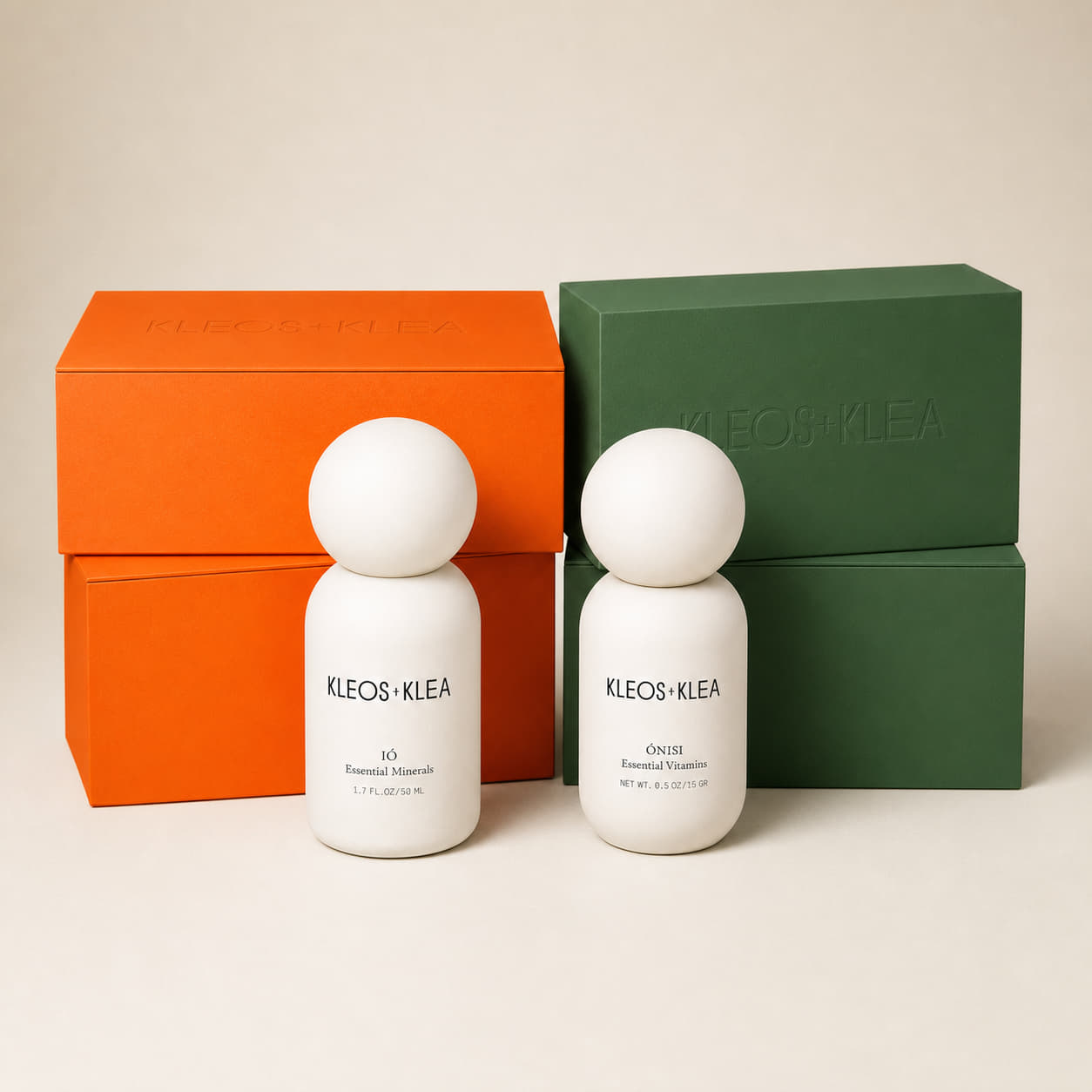 Kleos + Klea Best-Sellers Bundle: Vitamins + Minerals Duo | IÓ Essential Minerals + ÓNISI Essential Vitamins