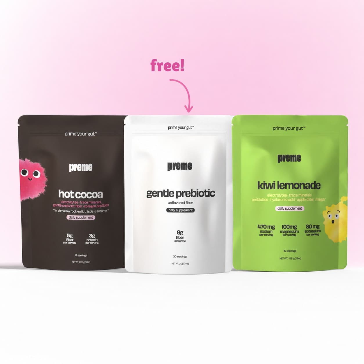gut building hydration duo + FREE gentle prebiotic - Limited Time Offer!